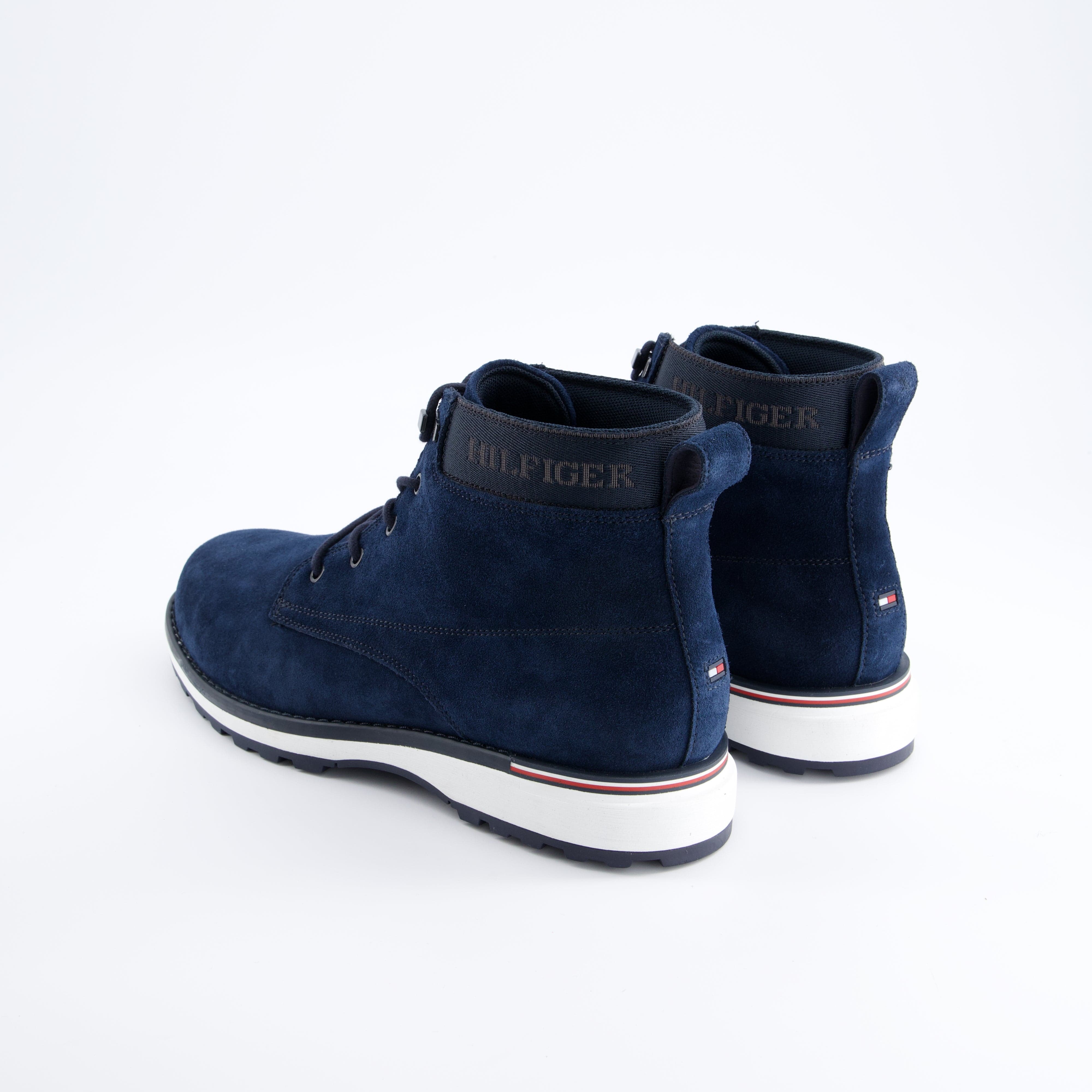 HILFIGER Herrenschuh - Schnürboot, Schnürboot Corp Outdoor Suede Boot