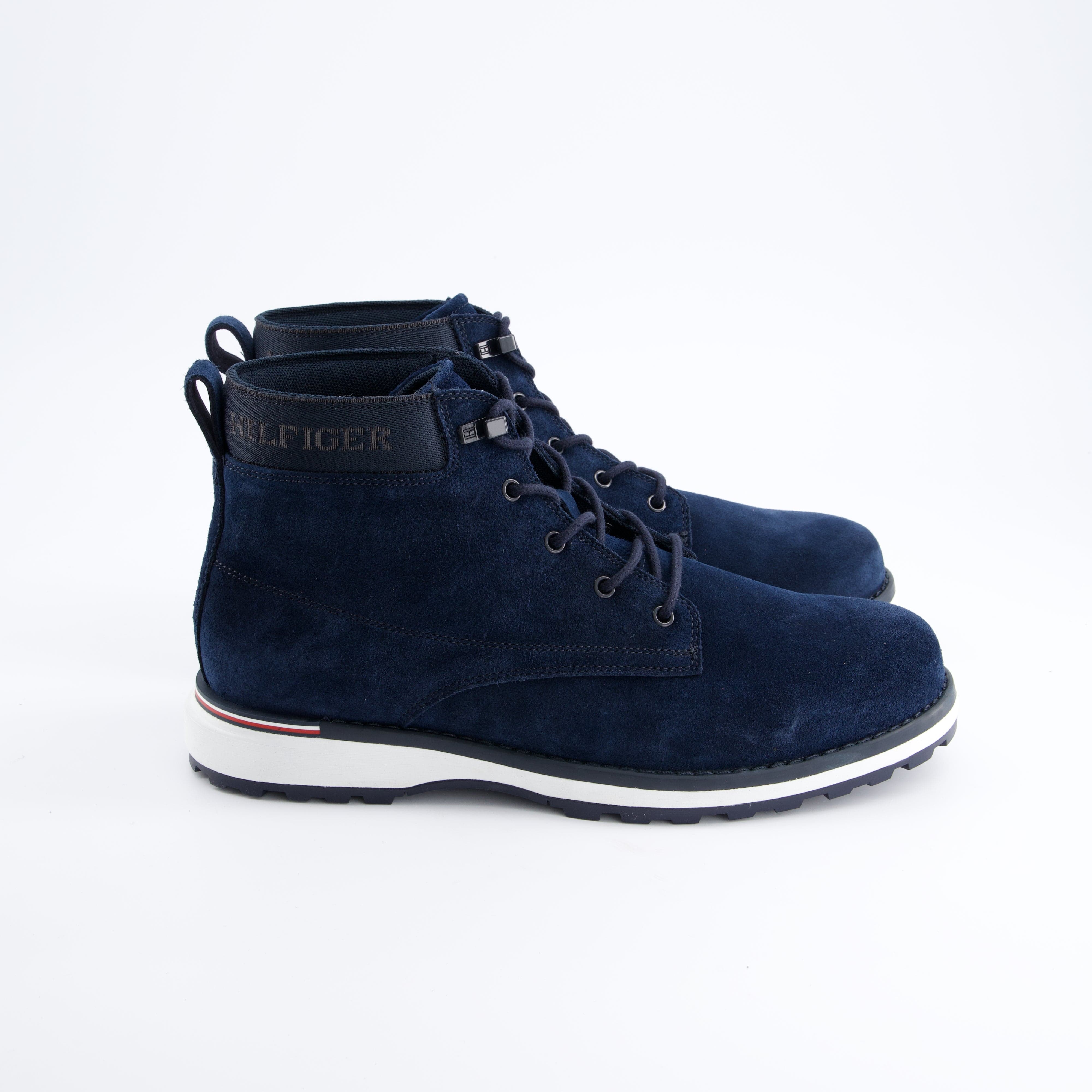 HILFIGER Herrenschuh - Schnürboot, Schnürboot Corp Outdoor Suede Boot