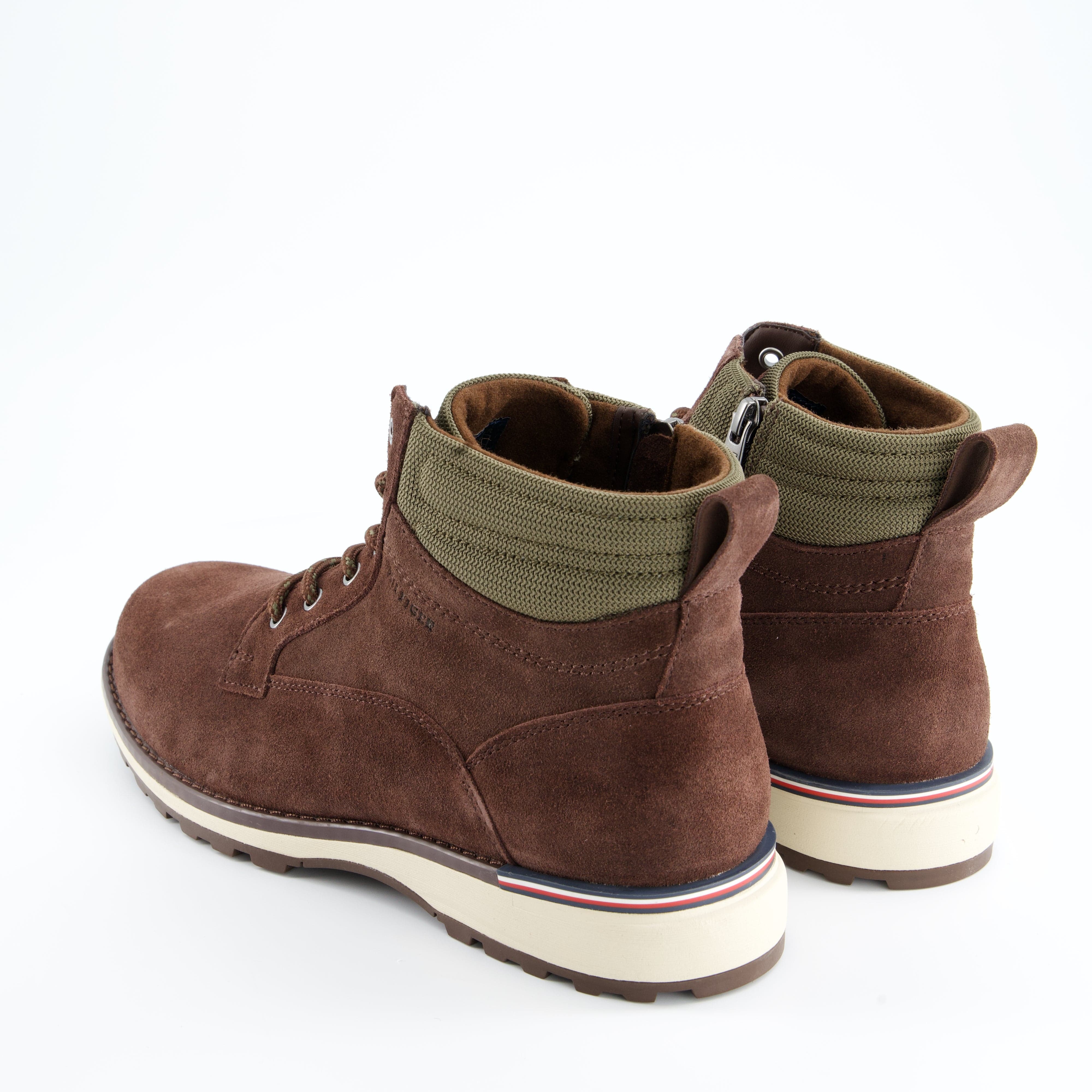 HILFIGER Herrenschuh - Schnürboot Schnürboot CORPORATE W SUEDE LACE BOOT