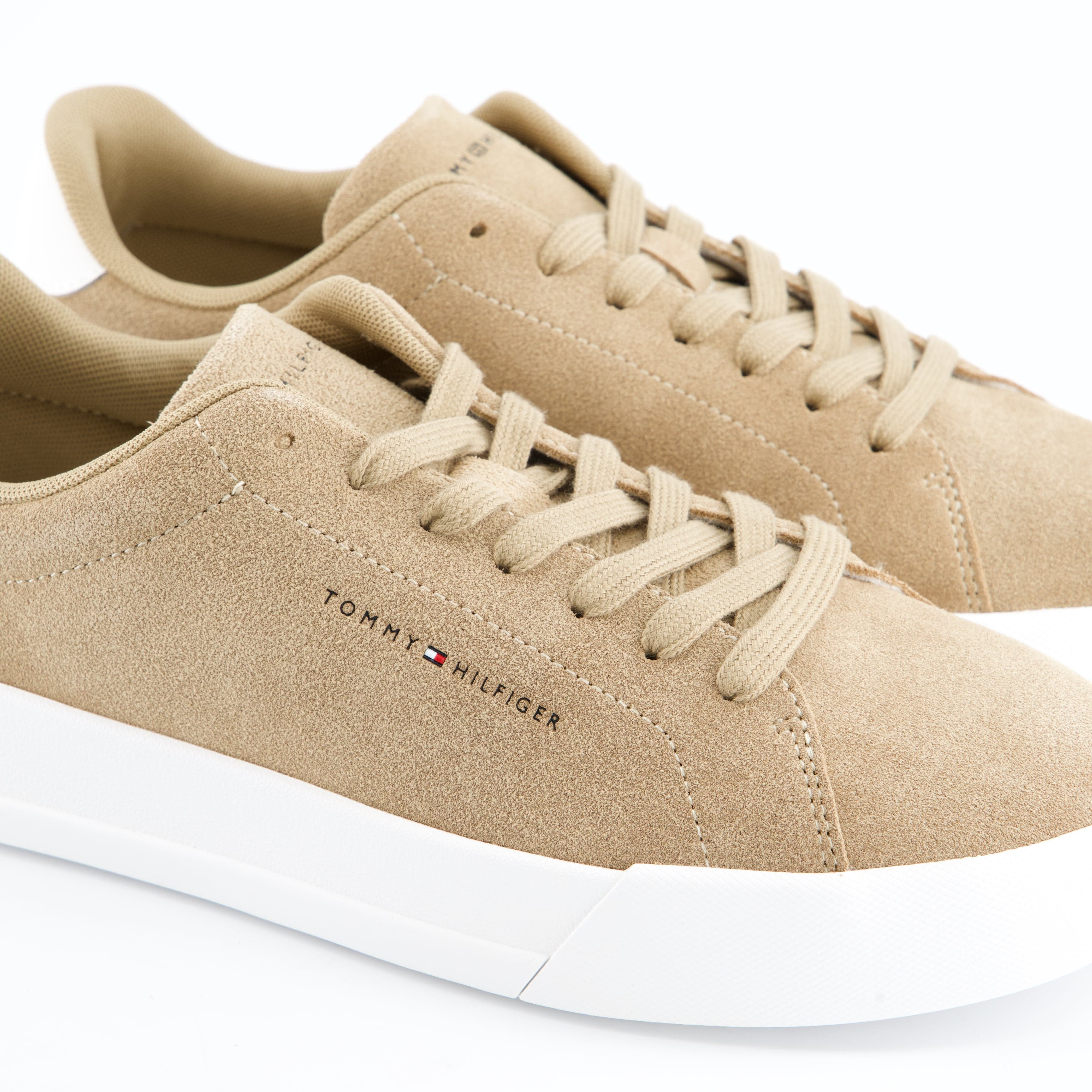 HILFIGER Herrenschuh - Schnürschuh Schnürschuh TH COURT CORE SUEDE