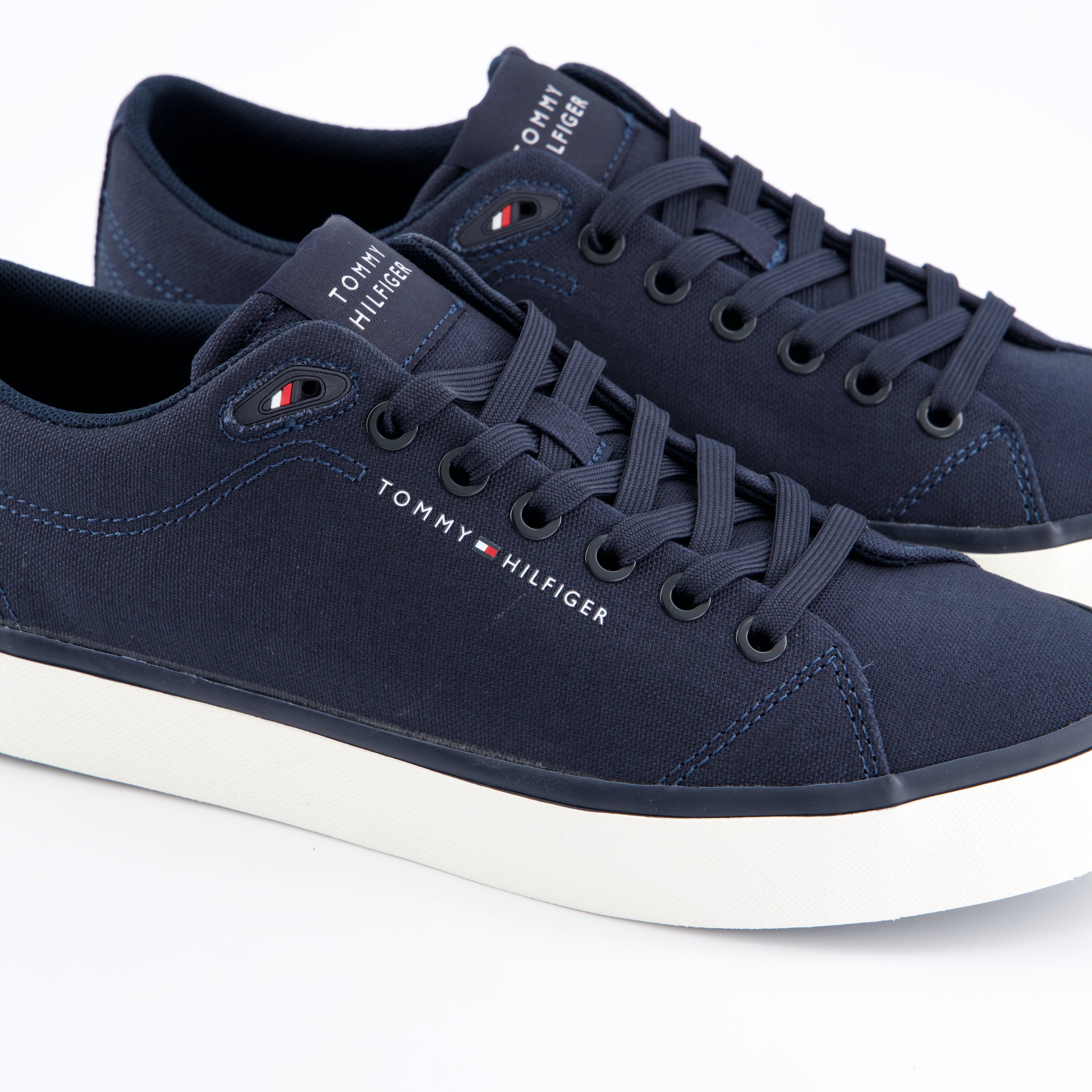 HILFIGER Herrenschuh - Schnürschuh Schnürschuh Vulc low Core Canvas