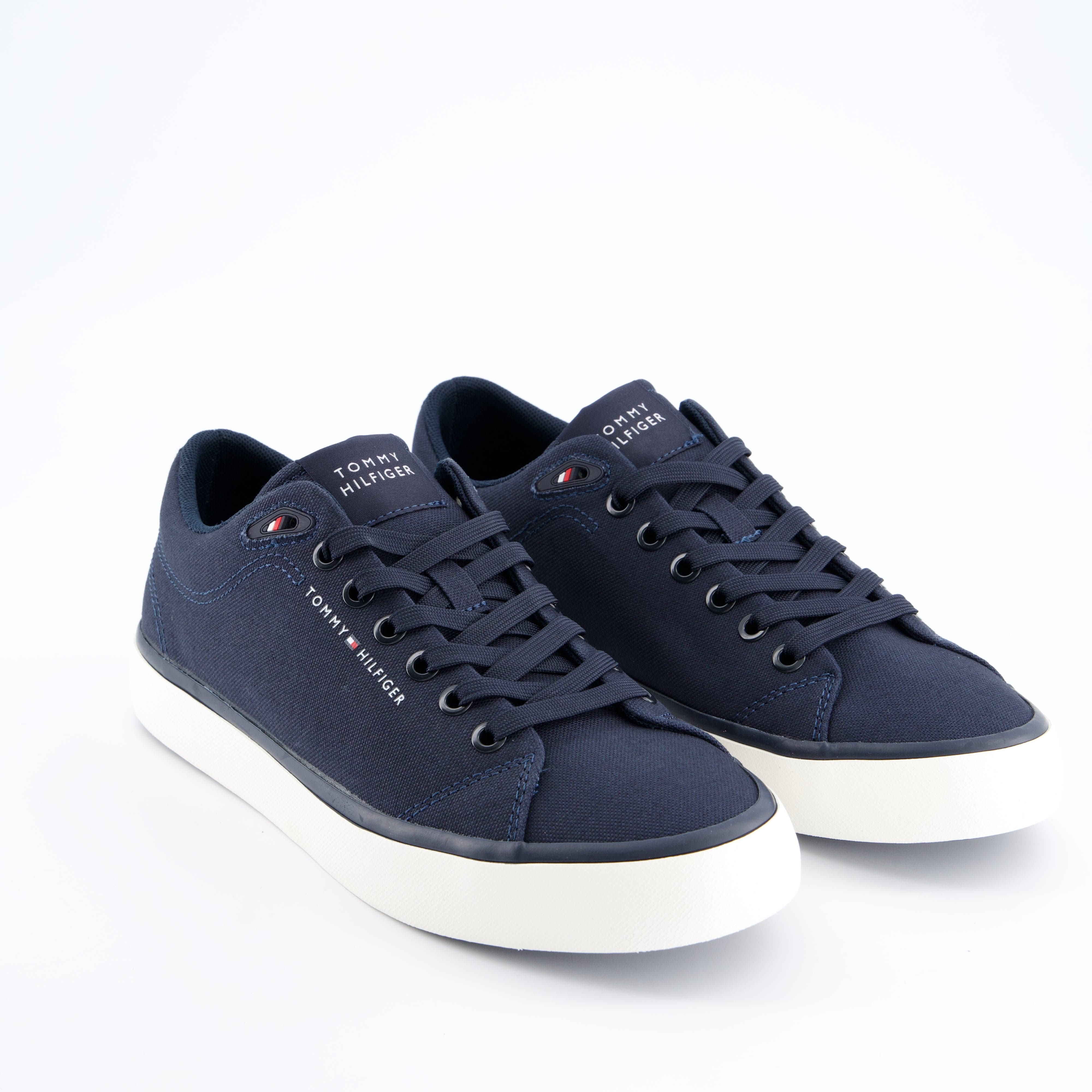 HILFIGER Herrenschuh - Schnürschuh Schnürschuh Vulc low Core Canvas
