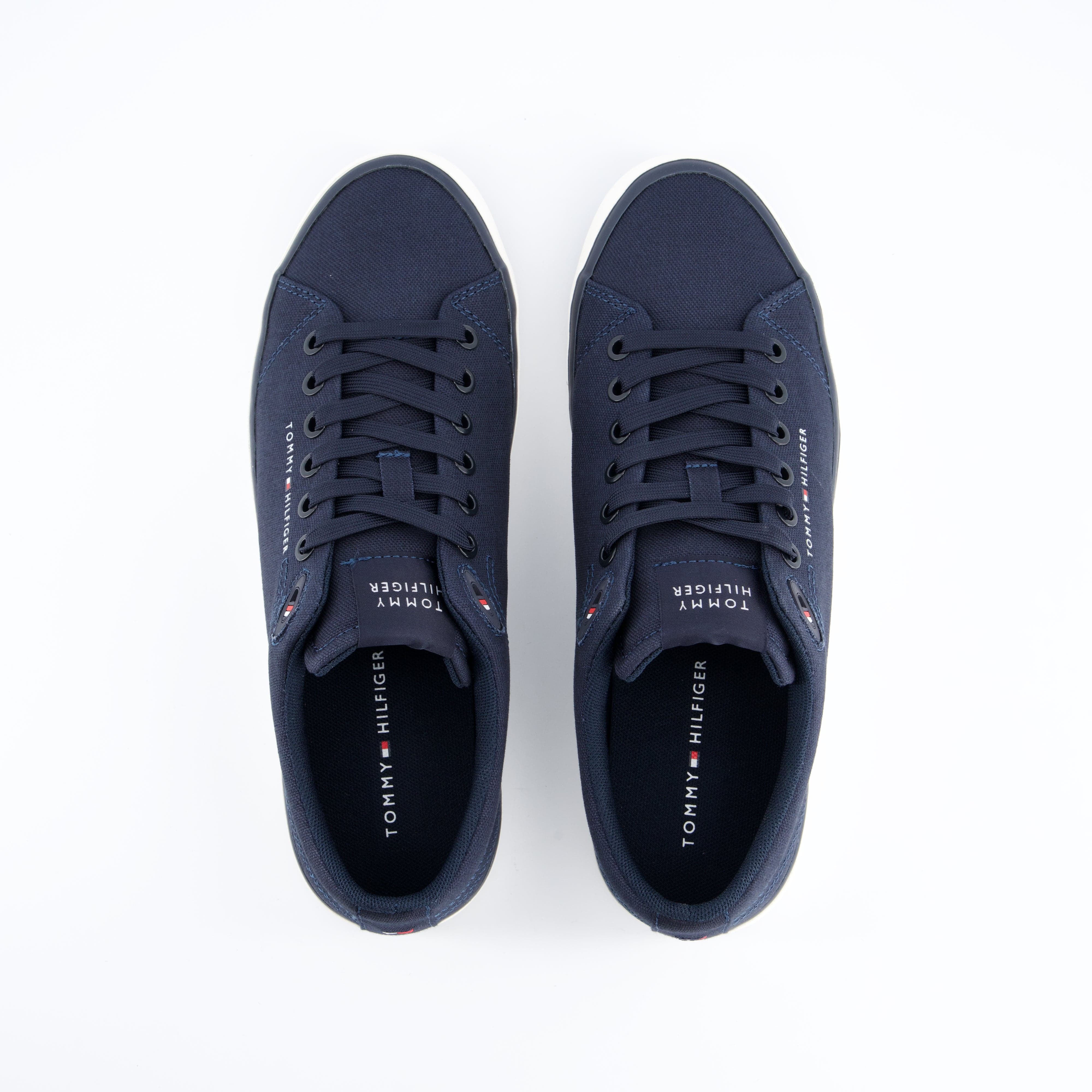HILFIGER Herrenschuh - Schnürschuh Schnürschuh Vulc low Core Canvas