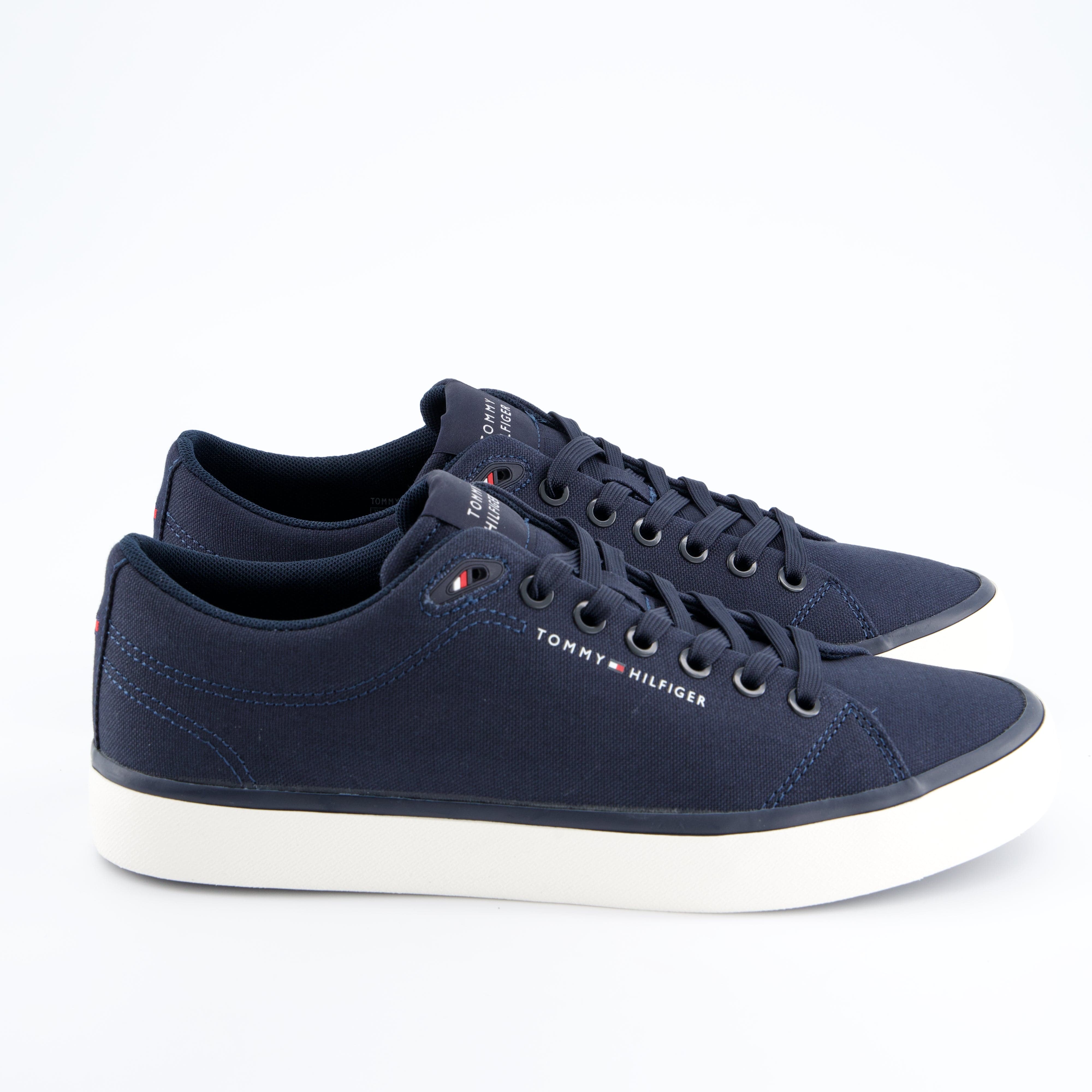 HILFIGER Herrenschuh - Schnürschuh Schnürschuh Vulc low Core Canvas