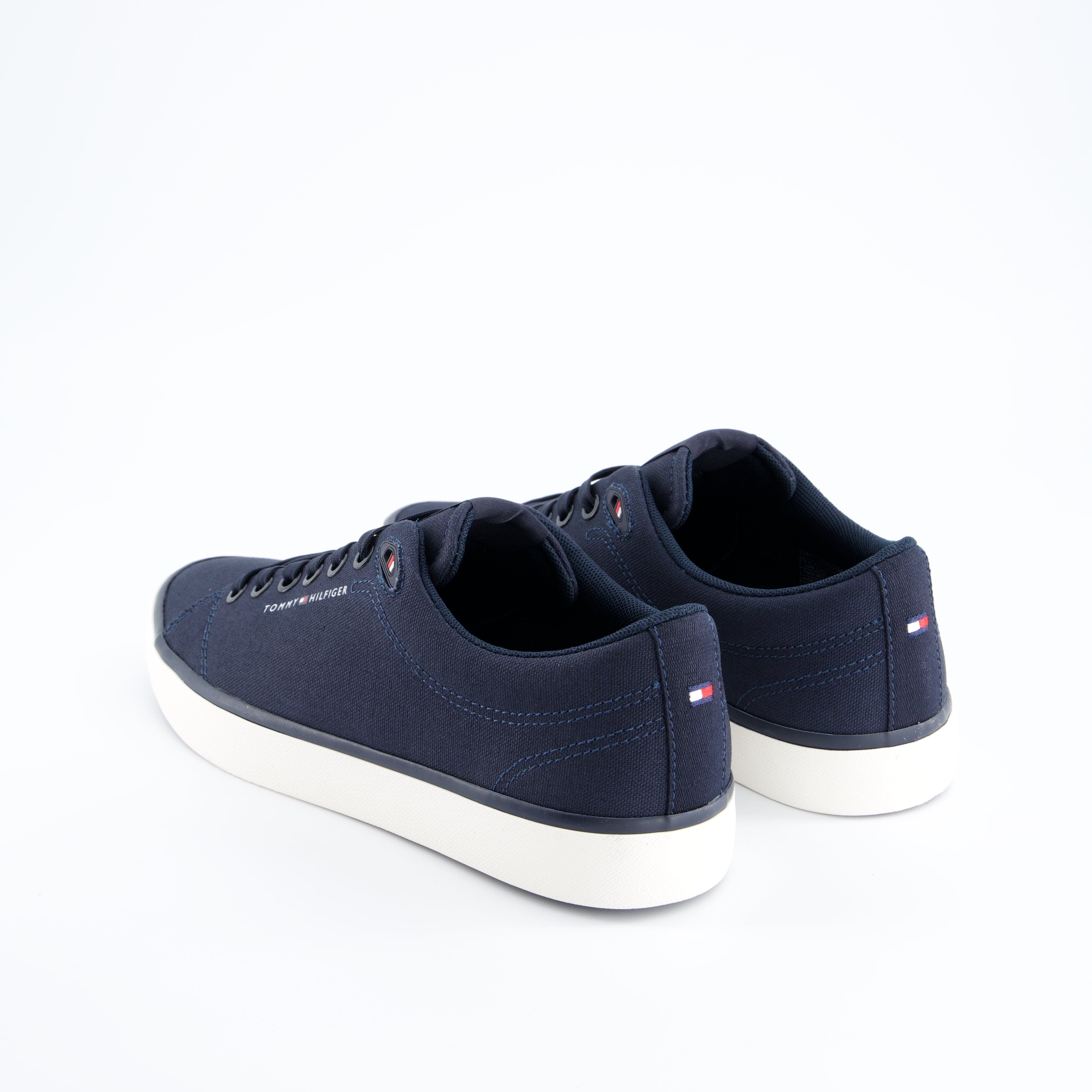 HILFIGER Herrenschuh - Schnürschuh Schnürschuh Vulc low Core Canvas