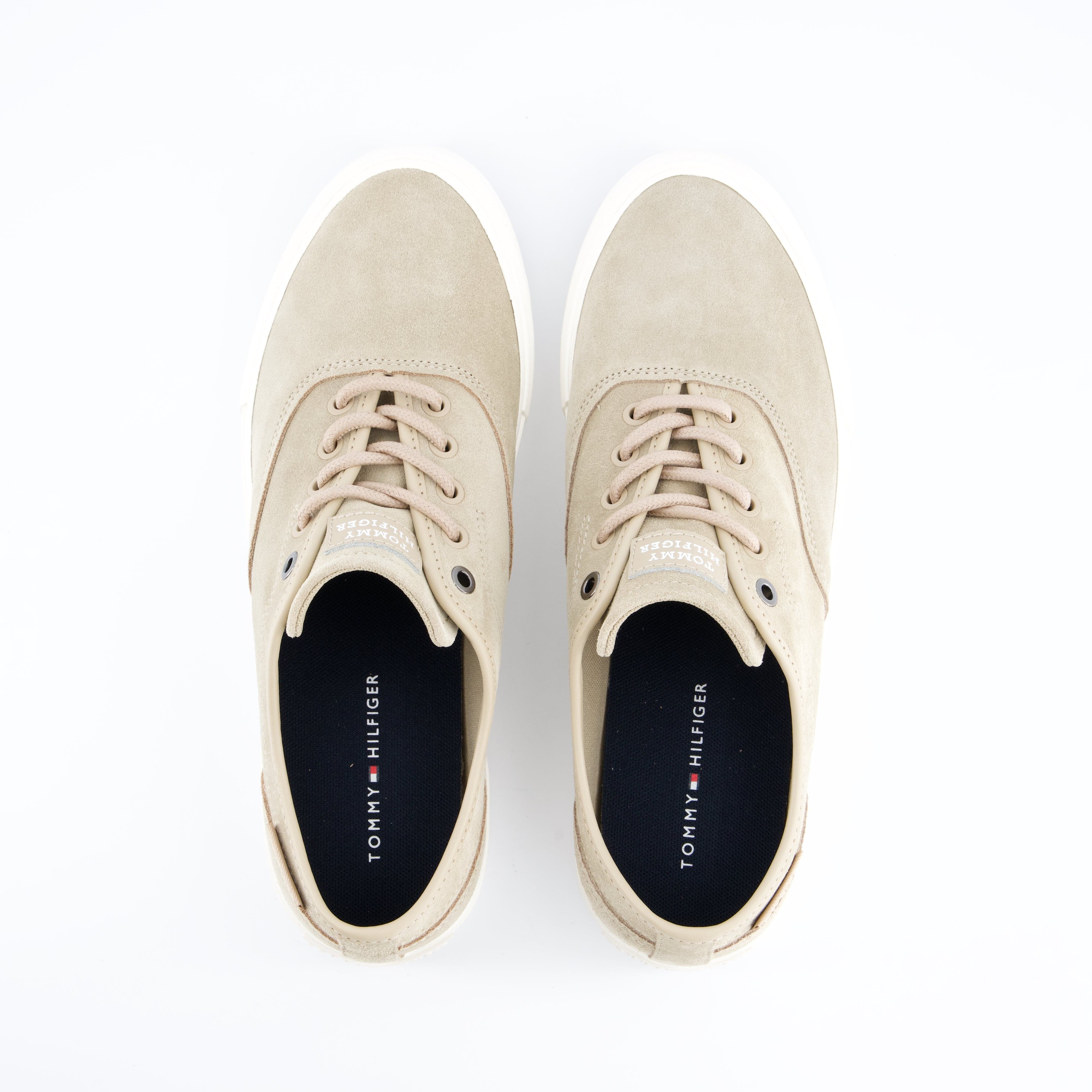 HILFIGER Herrenschuh - Schnürschuh Schnürschuh Vulc low Oxford Suede