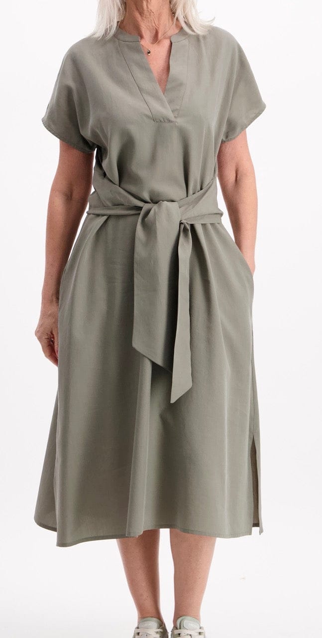 LaSalle Amsterdam Bekleidung Damen - Kleid Kleid V-Neck Tie Dress