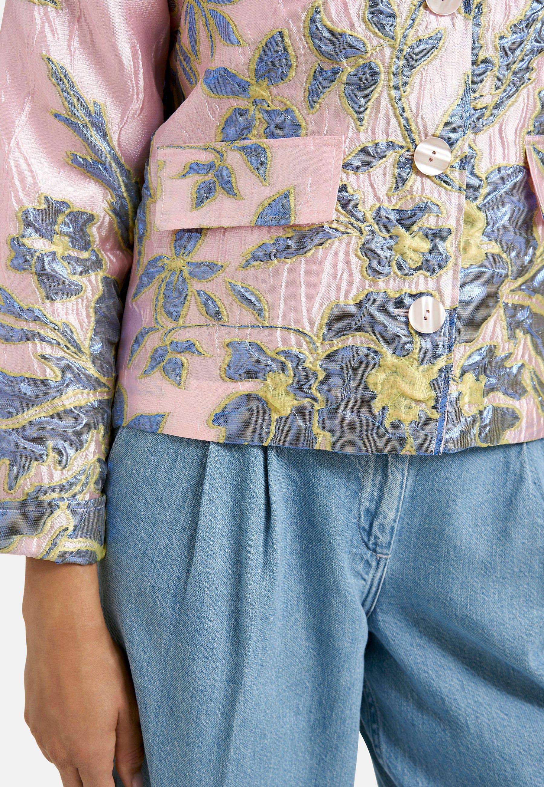 Milano Italy Bekleidung Damen - Jacke Jacke JACKET W COLLAR, PLACKET, FLAP POCK