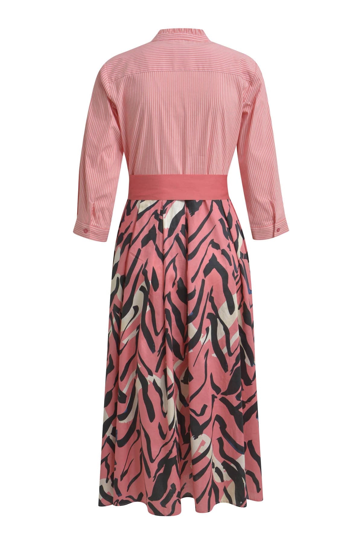 Milano Italy Bekleidung Damen - Kleid Kleid DRESS W FRILL COLLAR, PLACKET, 3/4