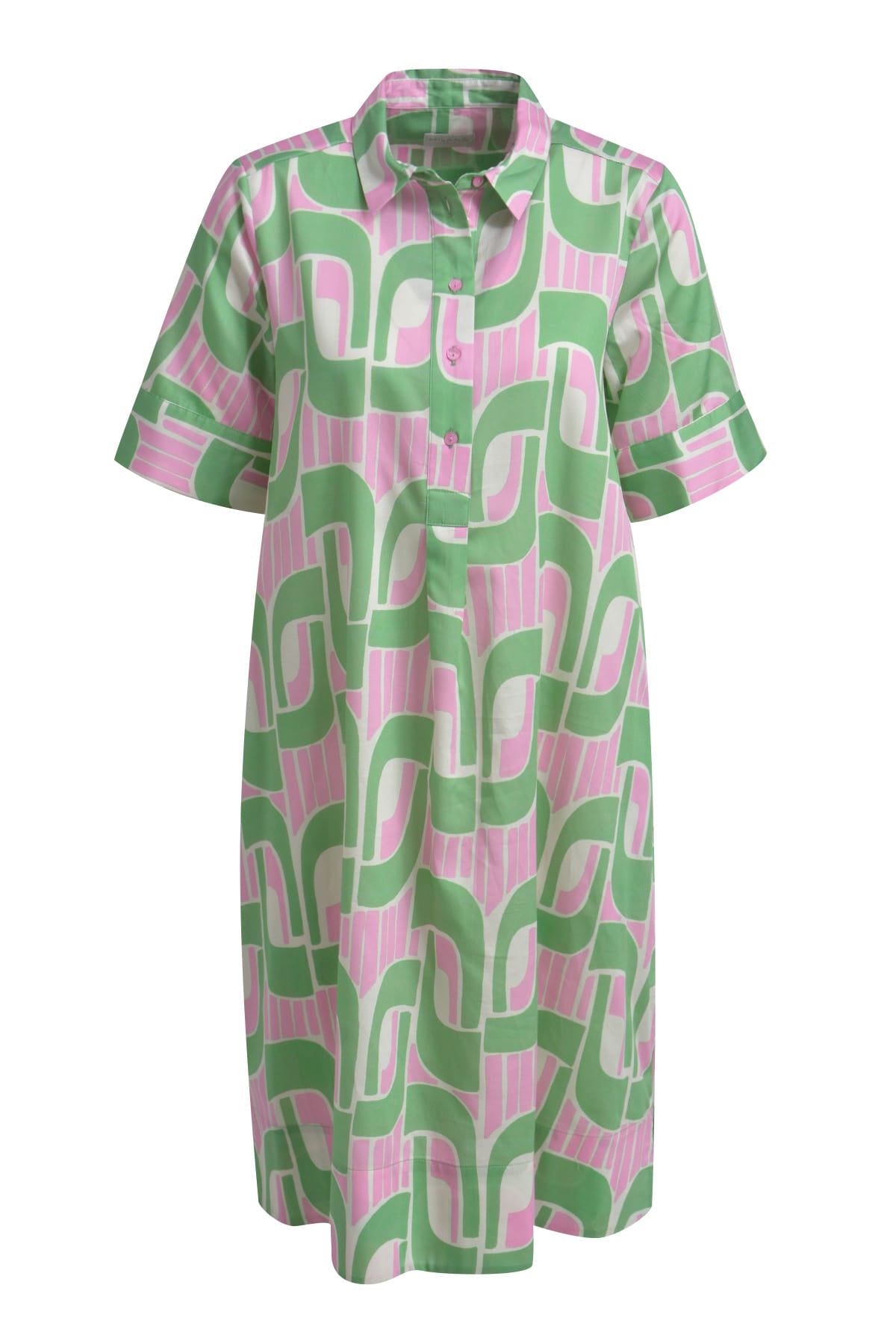Milano Italy Bekleidung Damen - Kleid Kleid SHIRTDRESS 1/2 SLEEVE