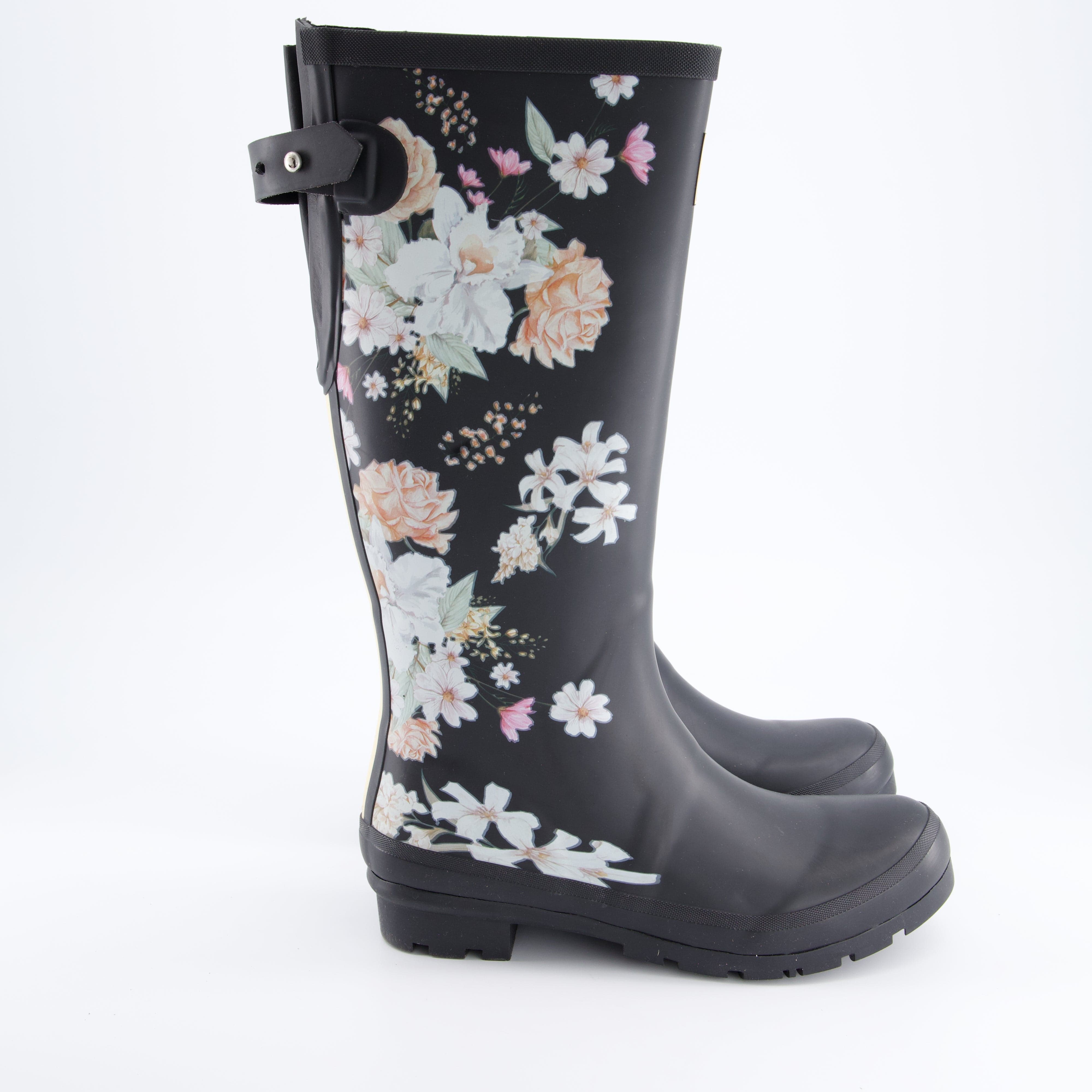 Rajnboots Damenschuhe - Stiefel Stiefel Blossom black-flower