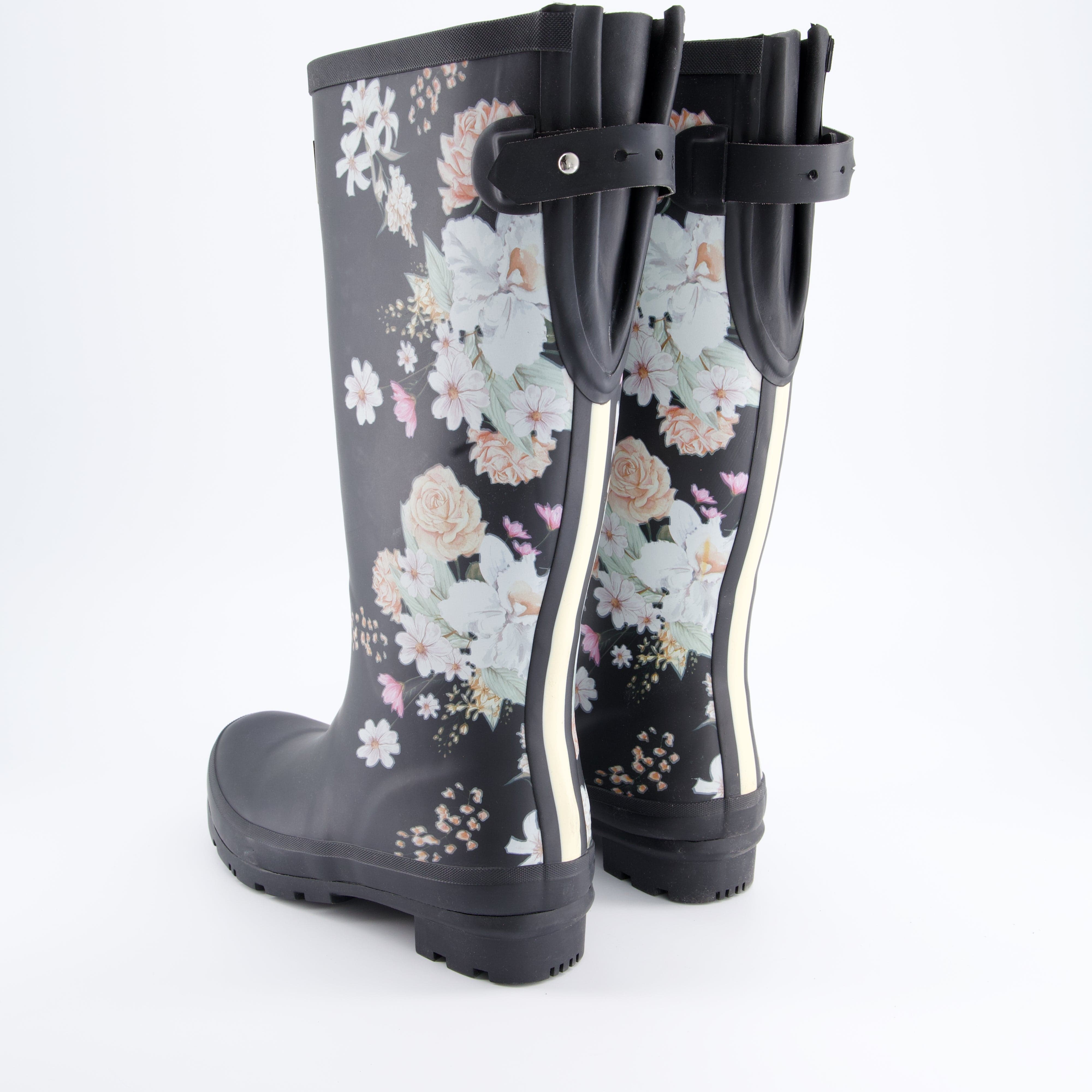 Rajnboots Damenschuhe - Stiefel Stiefel Blossom black-flower