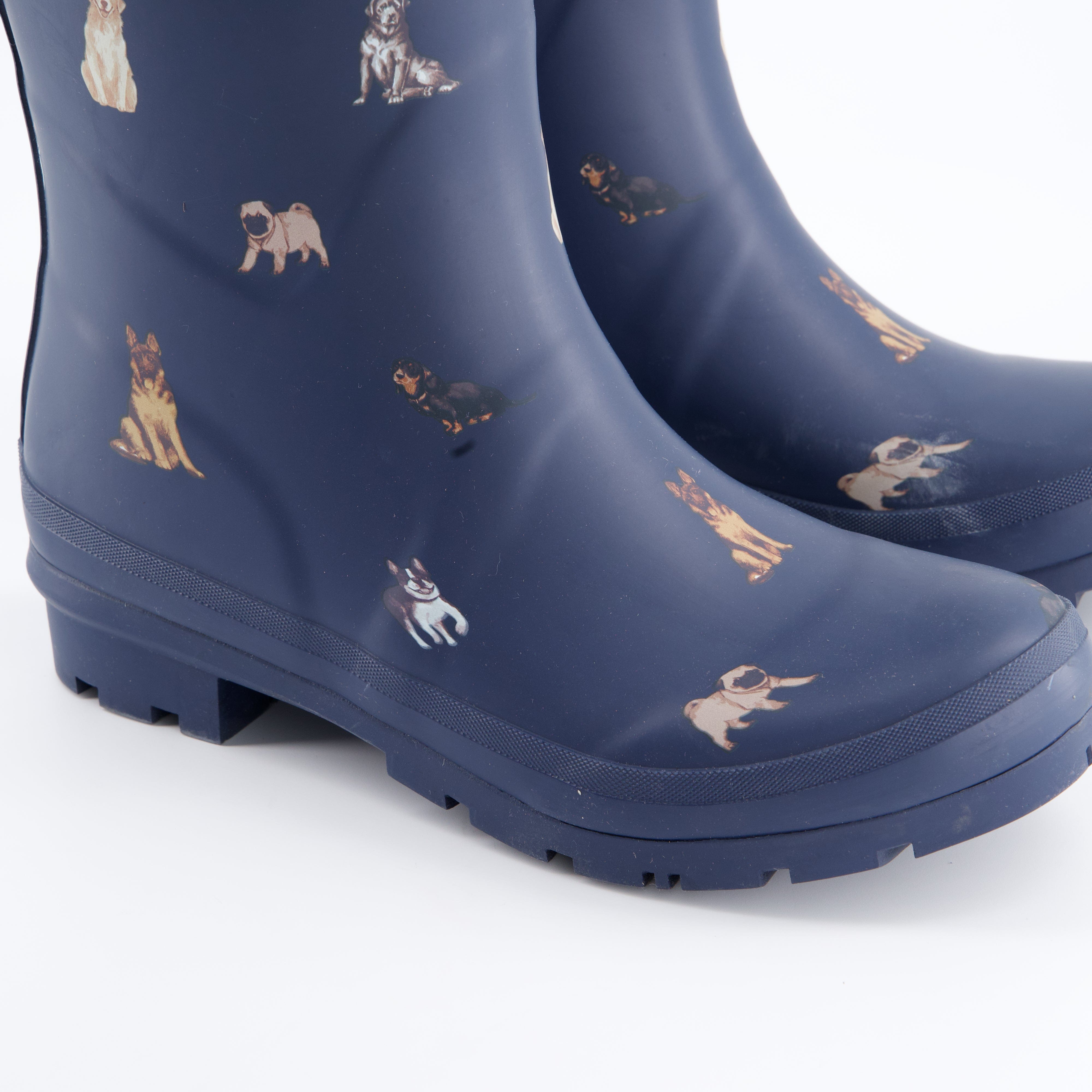 Rajnboots Damenschuhe - Stiefel Stiefel Dog Navy mid