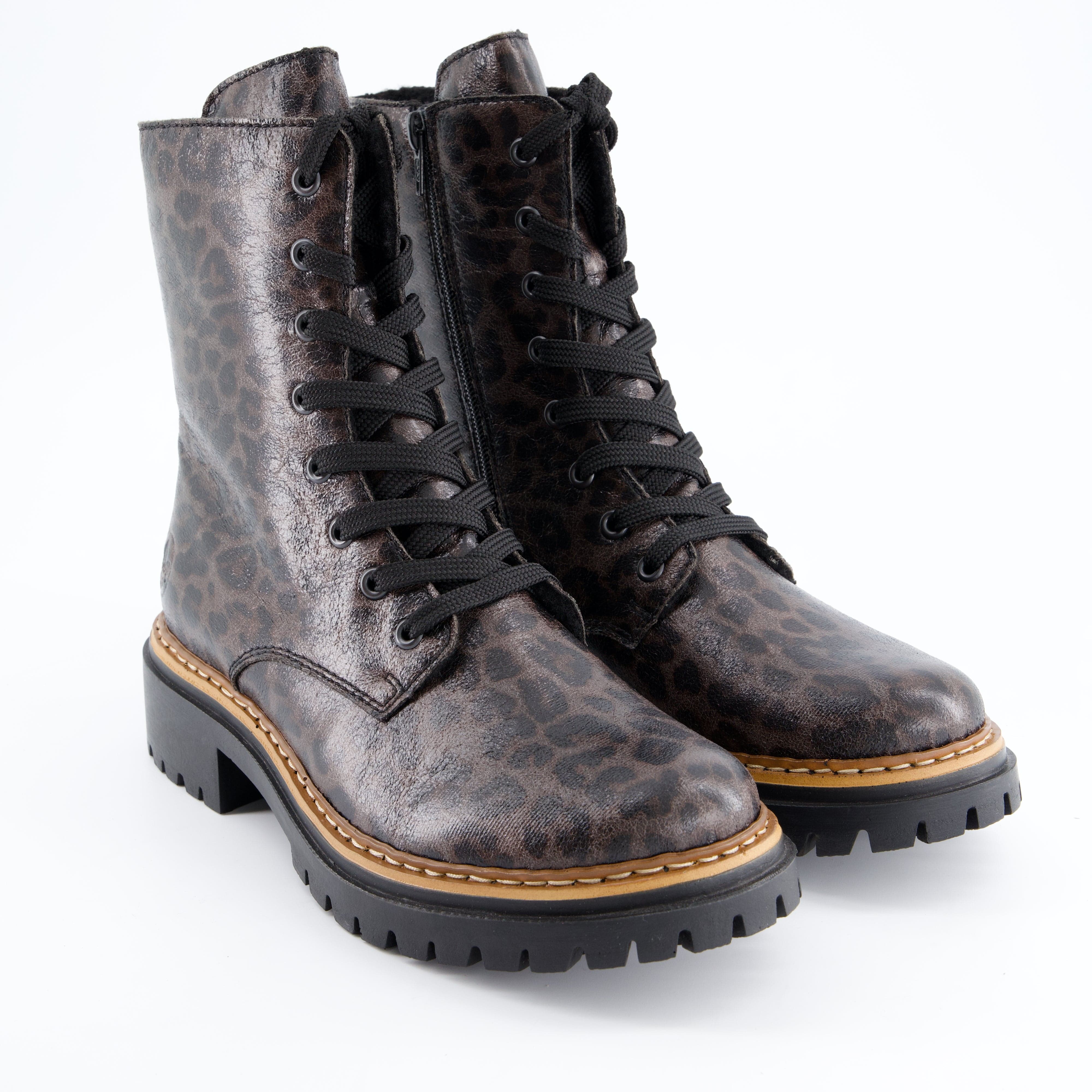 RIEKER Damenschuhe - Schnürboots Schnürboots HWK Damen Stiefel