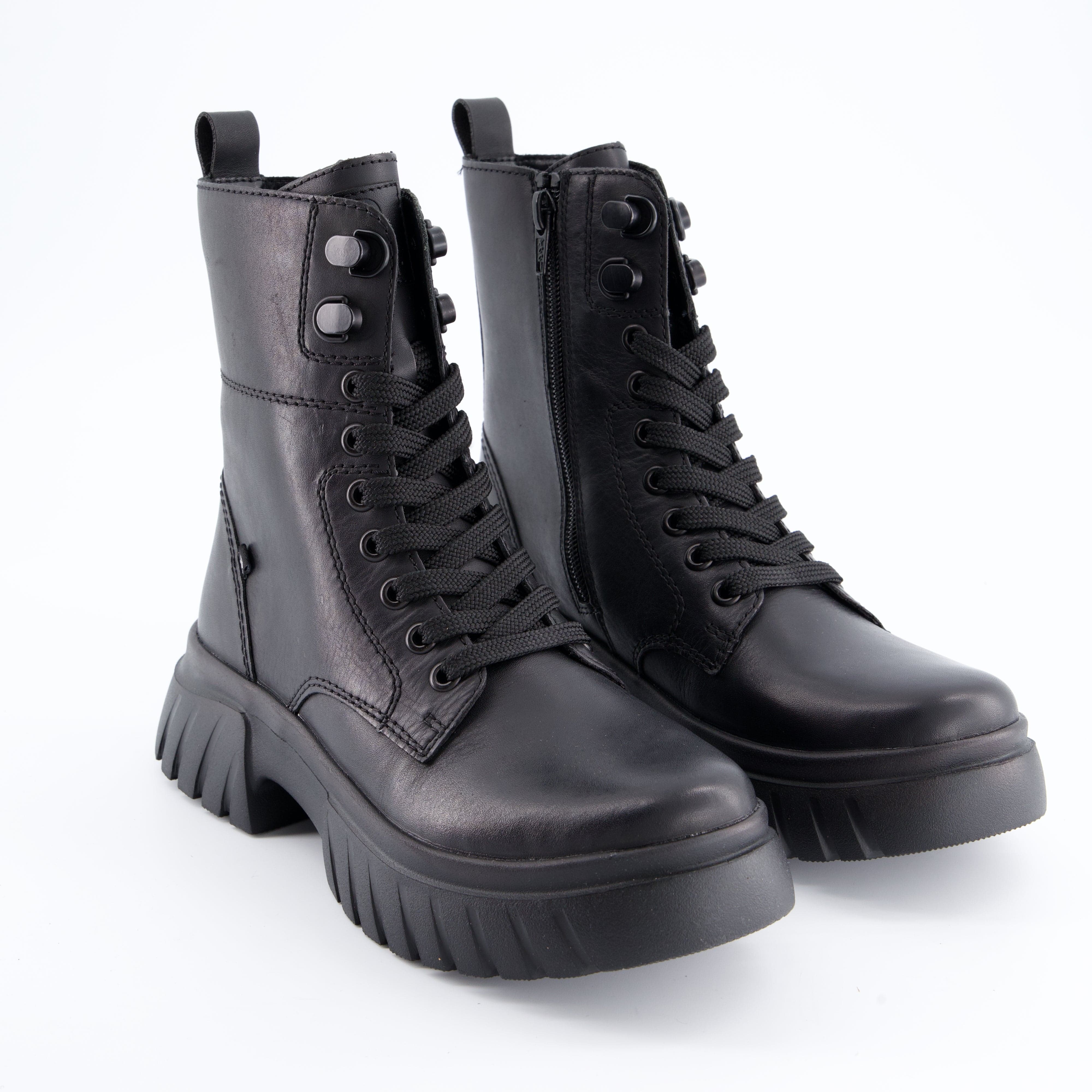 RIEKER Damenschuhe - Schnürboots Schnürboots HWK Damen Stiefel
