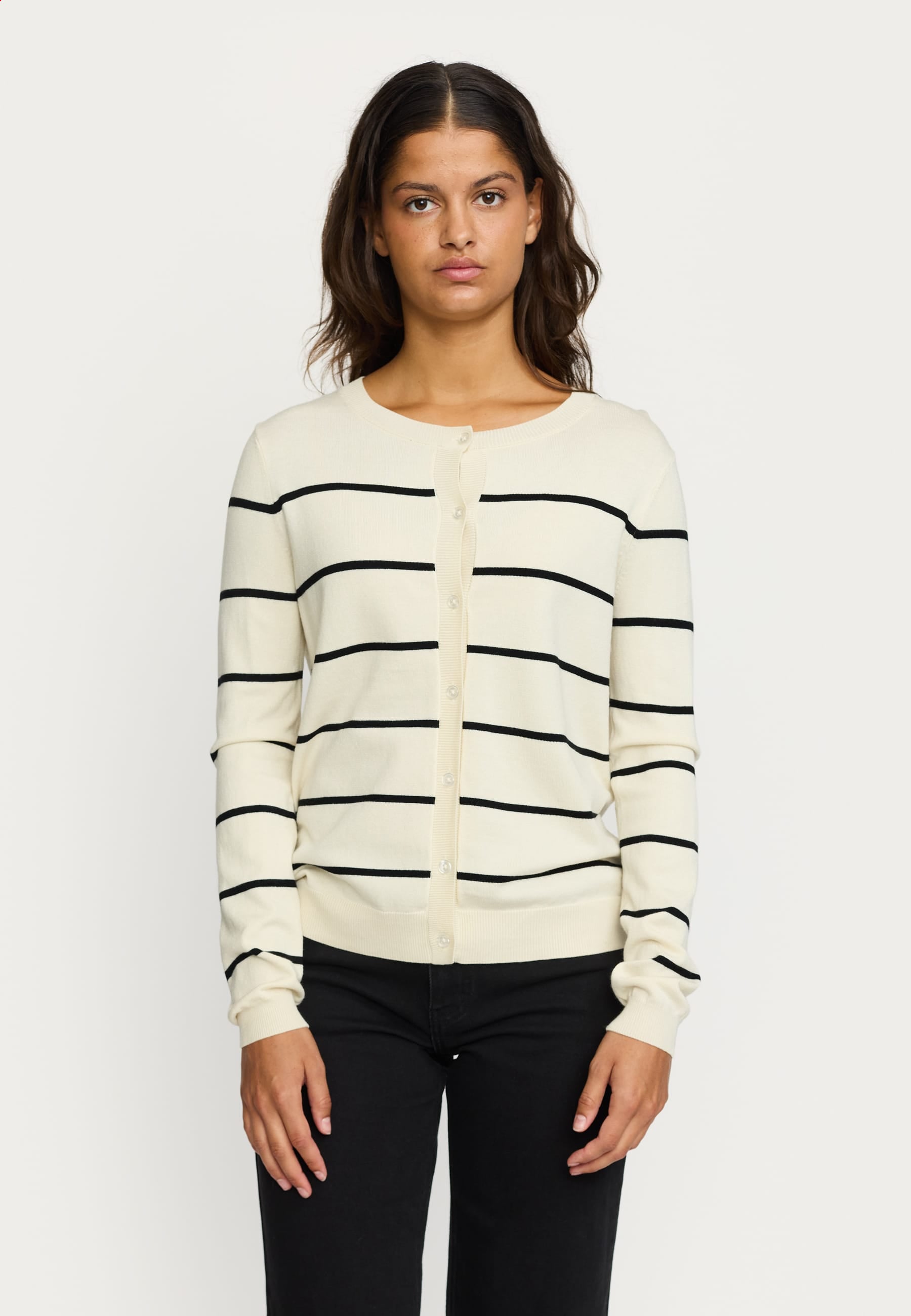 Soft Rebels Bekleidung Damen - Oberteil Oberteil SRMarla Cardigan Stripe Knit