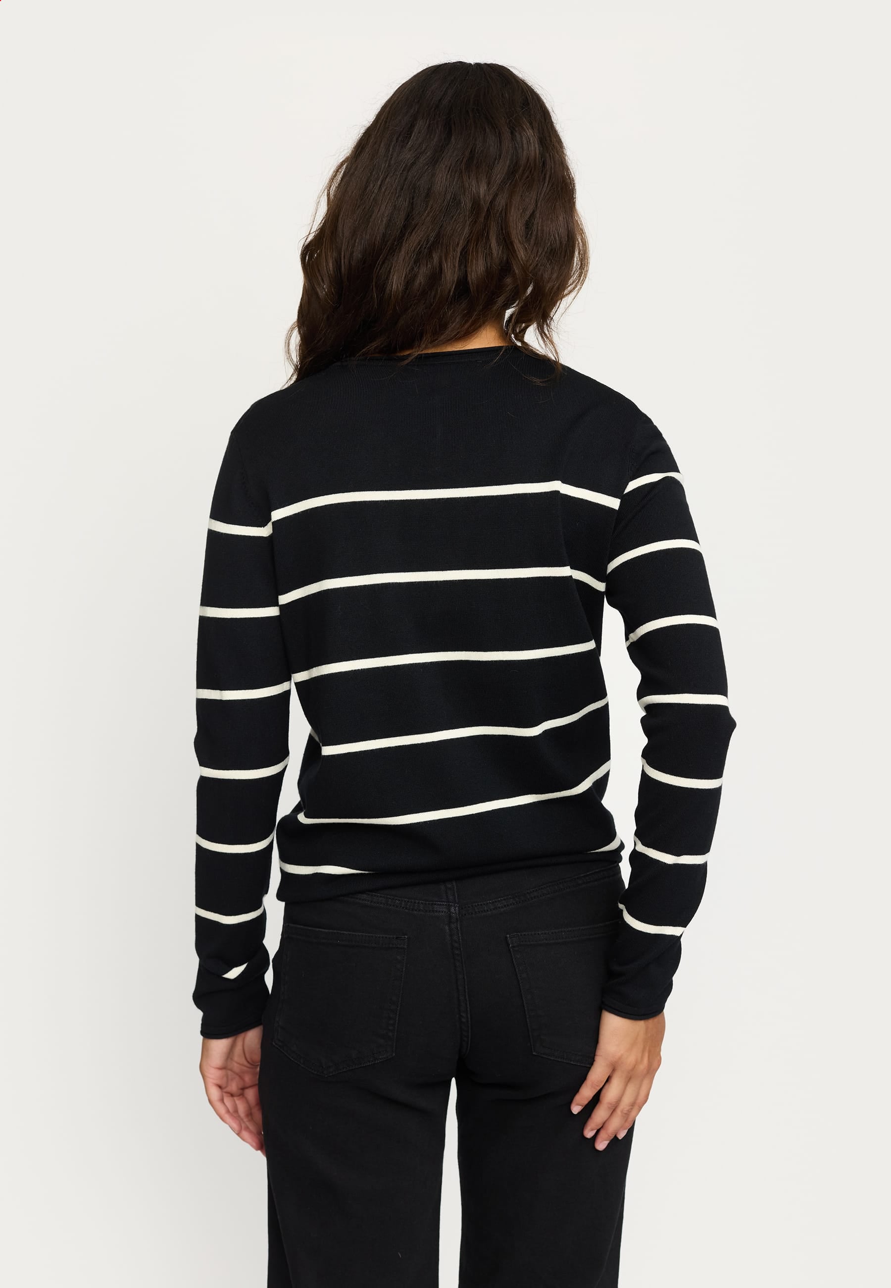 Soft Rebels Bekleidung Damen - Oberteil Oberteil SRMarla O-neck Roll Edge Stripe knit