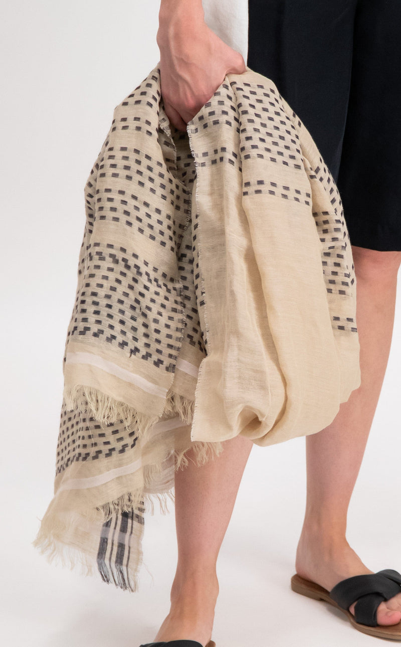 10DAYS Bekleidung Damen - Schal, Stk Schal scarf jacquard stripe