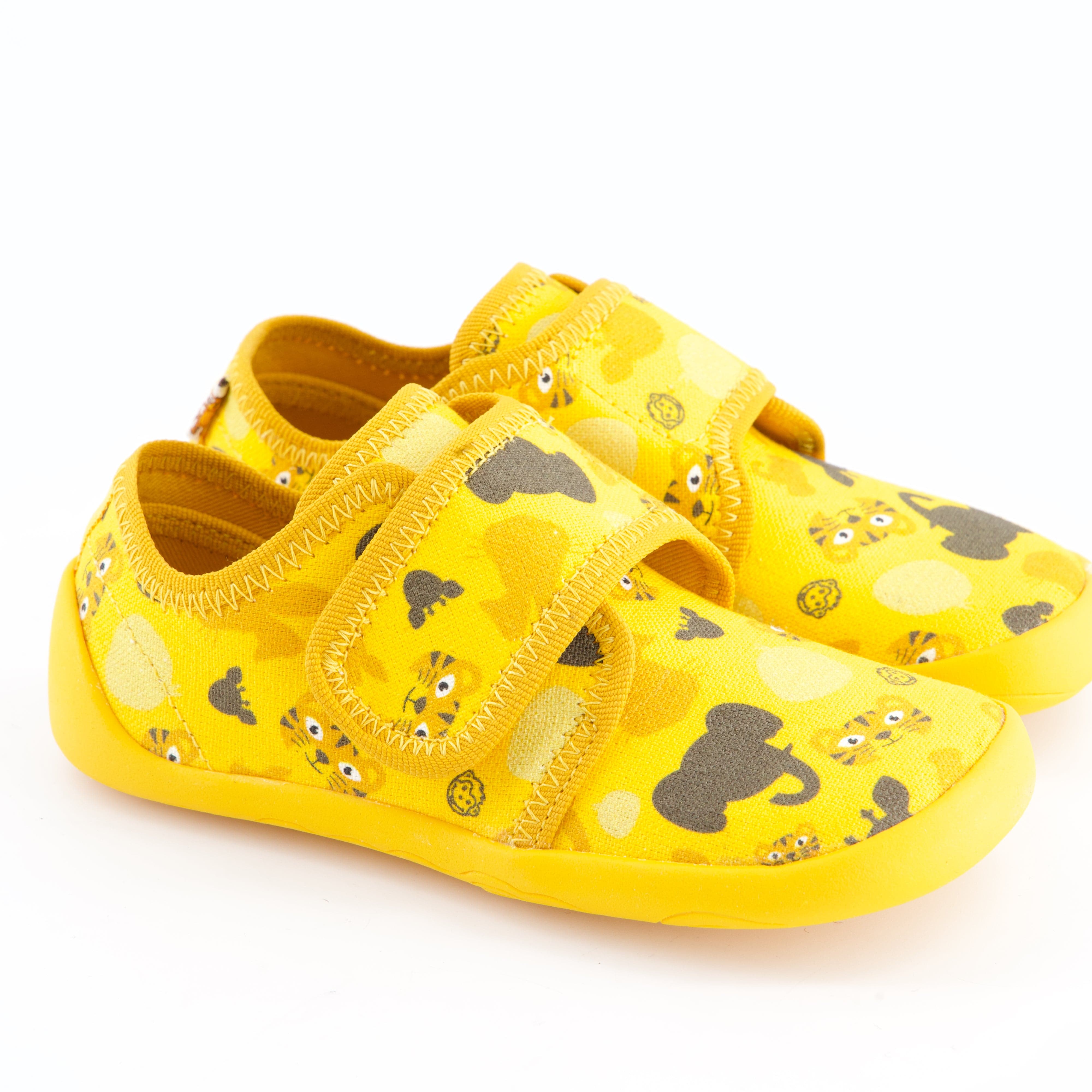 Affenzahn Burschenschuhe - Hausschuh Hausschuh Baumwolle Molly Tiger