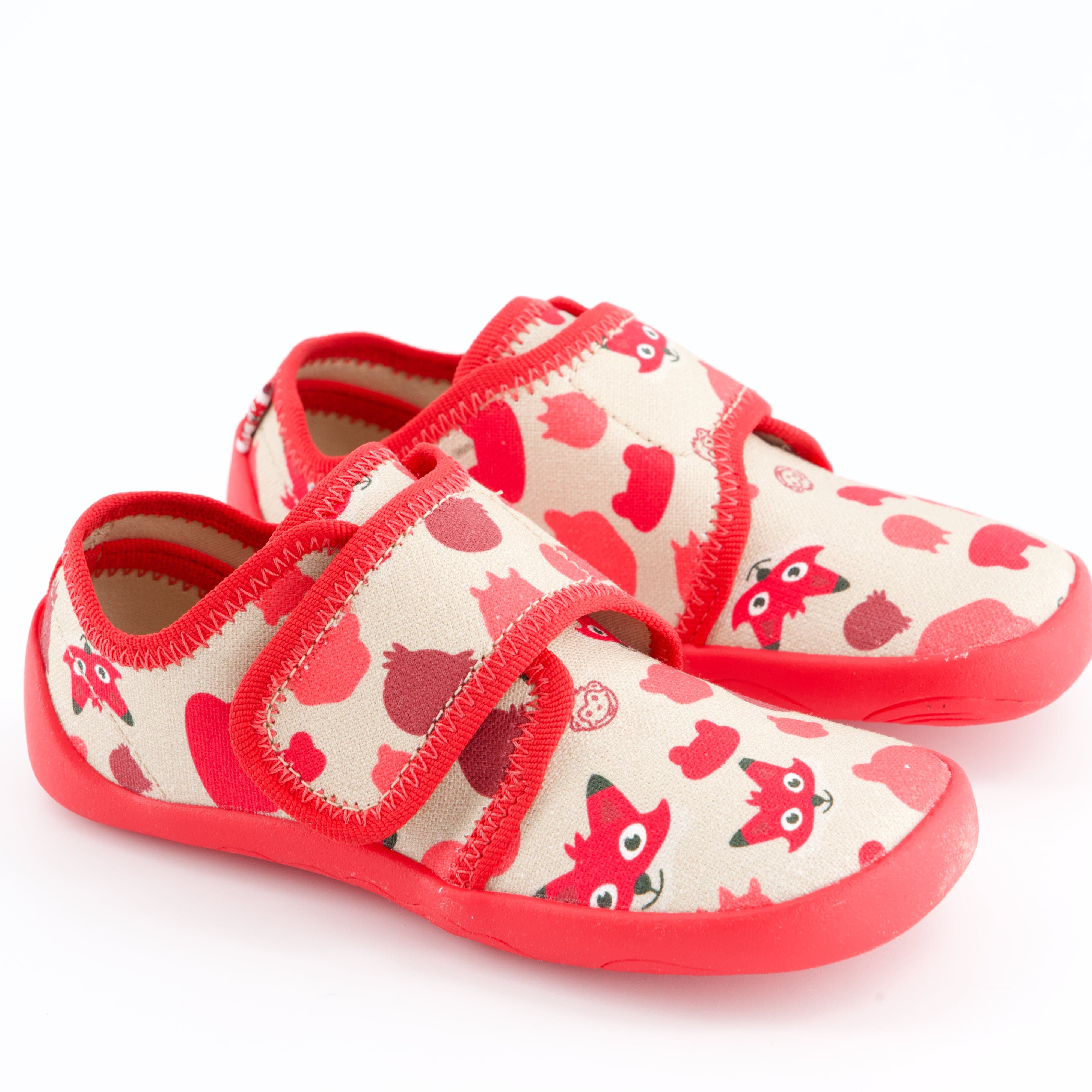 Affenzahn Burschenschuhe - Hausschuh Hausschuh Hausschuh Baumwolle Movy Fuchs