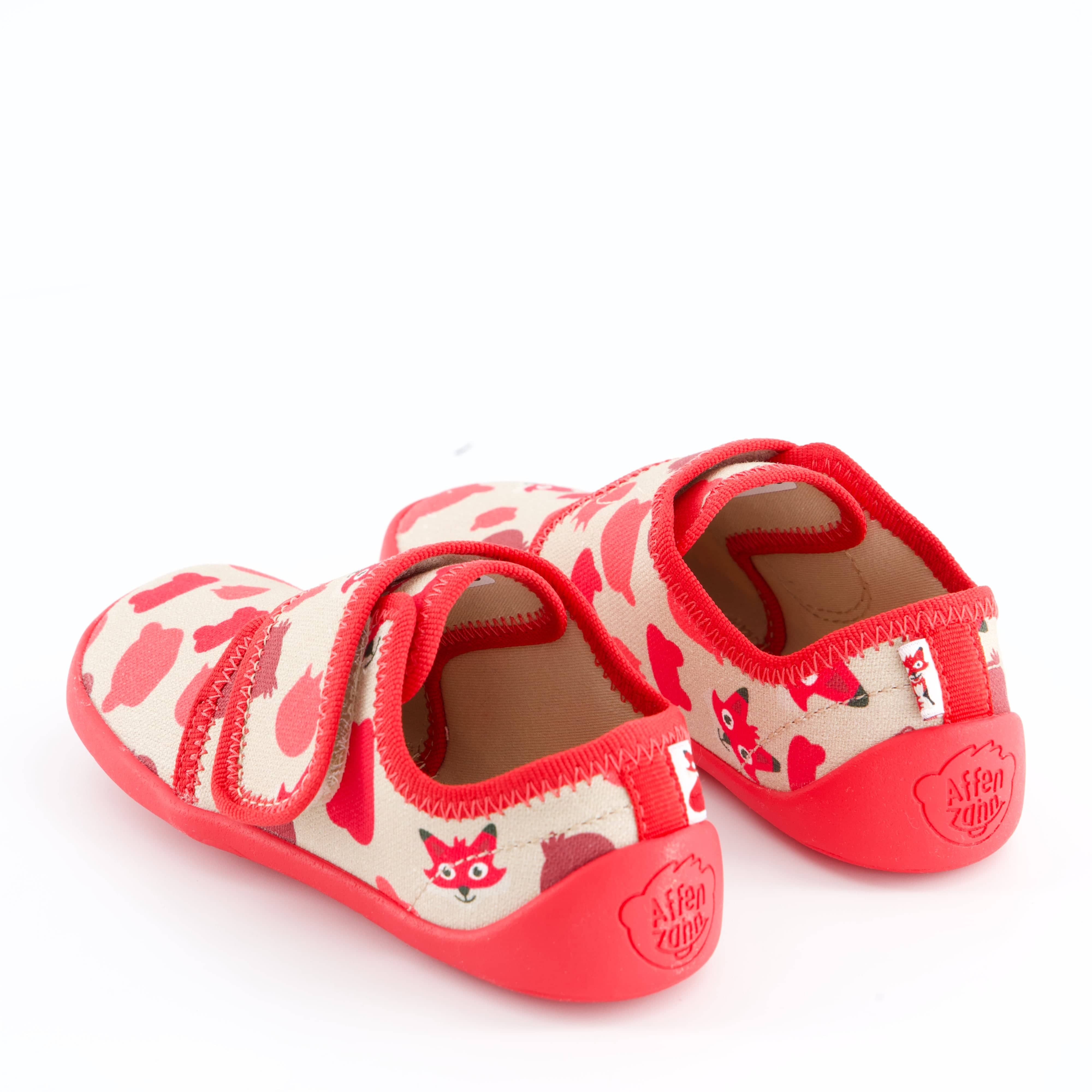 Affenzahn Burschenschuhe - Hausschuh Hausschuh Hausschuh Baumwolle Movy Fuchs