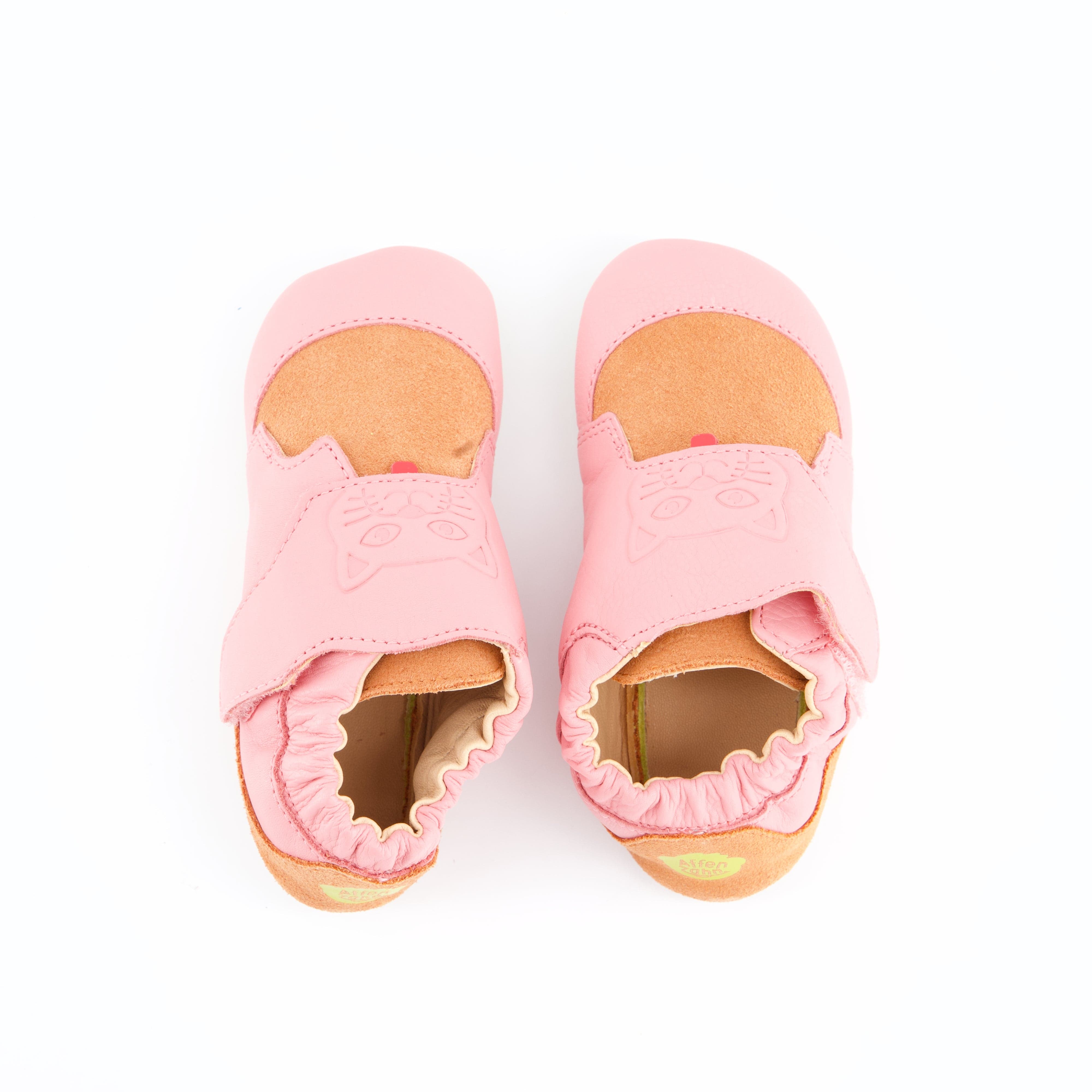 Affenzahn Burschenschuhe - Hausschuh Hausschuh Krabbelschuh Leder Crawly Katze