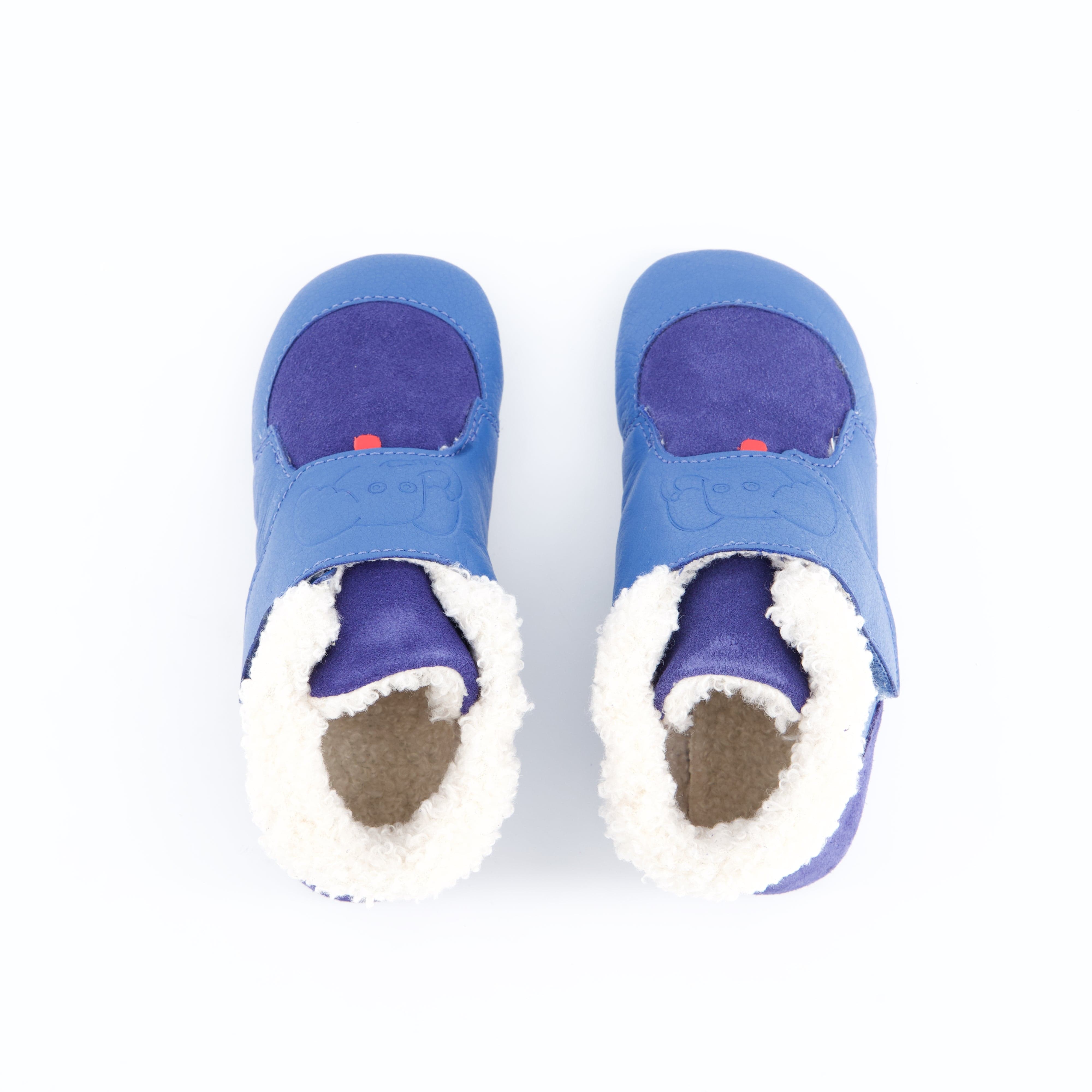 Affenzahn Burschenschuhe - Hausschuh Hausschuh Leder Growy Elefant