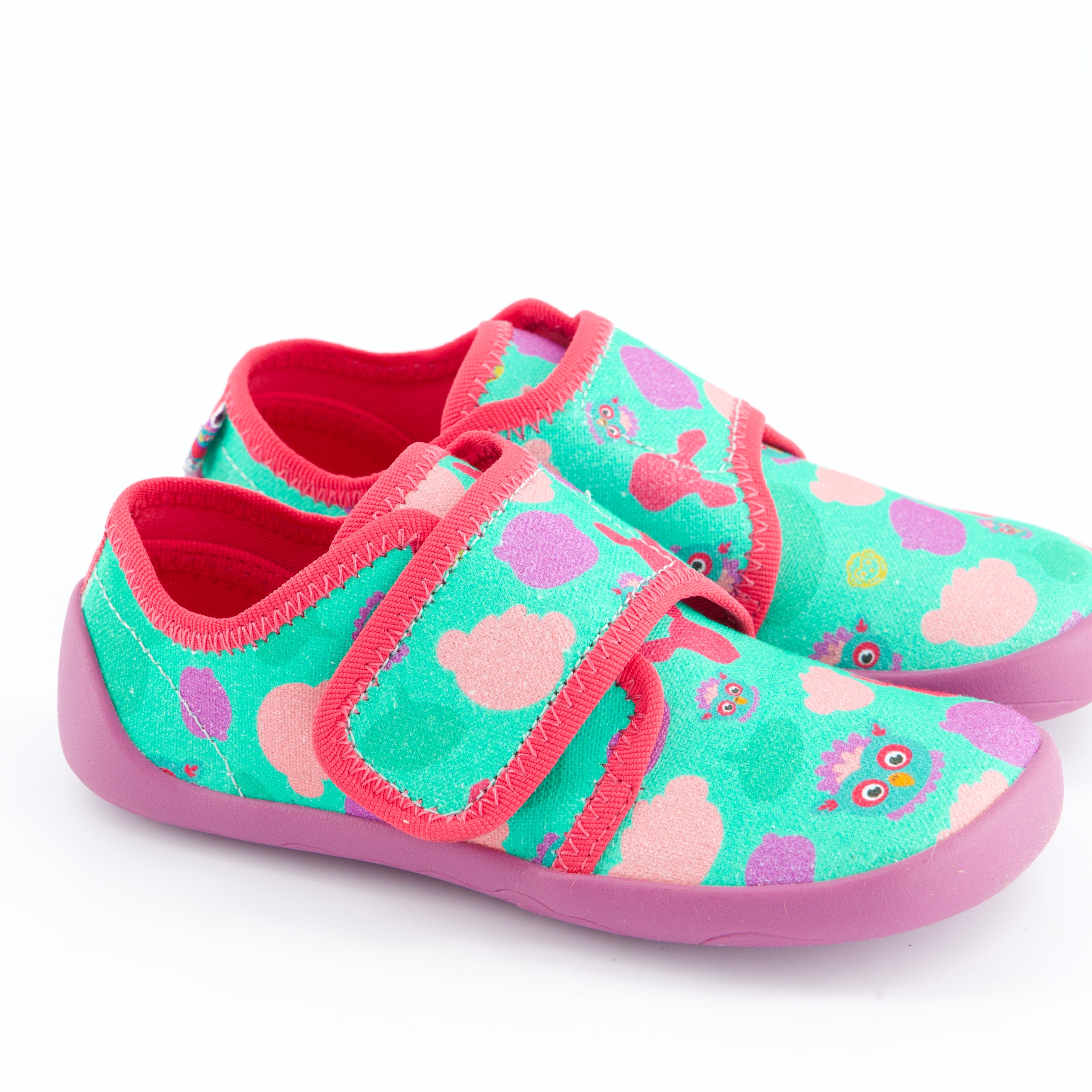 Affenzahn Mädchenschuhe - Hausschuh Hausschuh Hausschuh Baumwolle Movy Eule