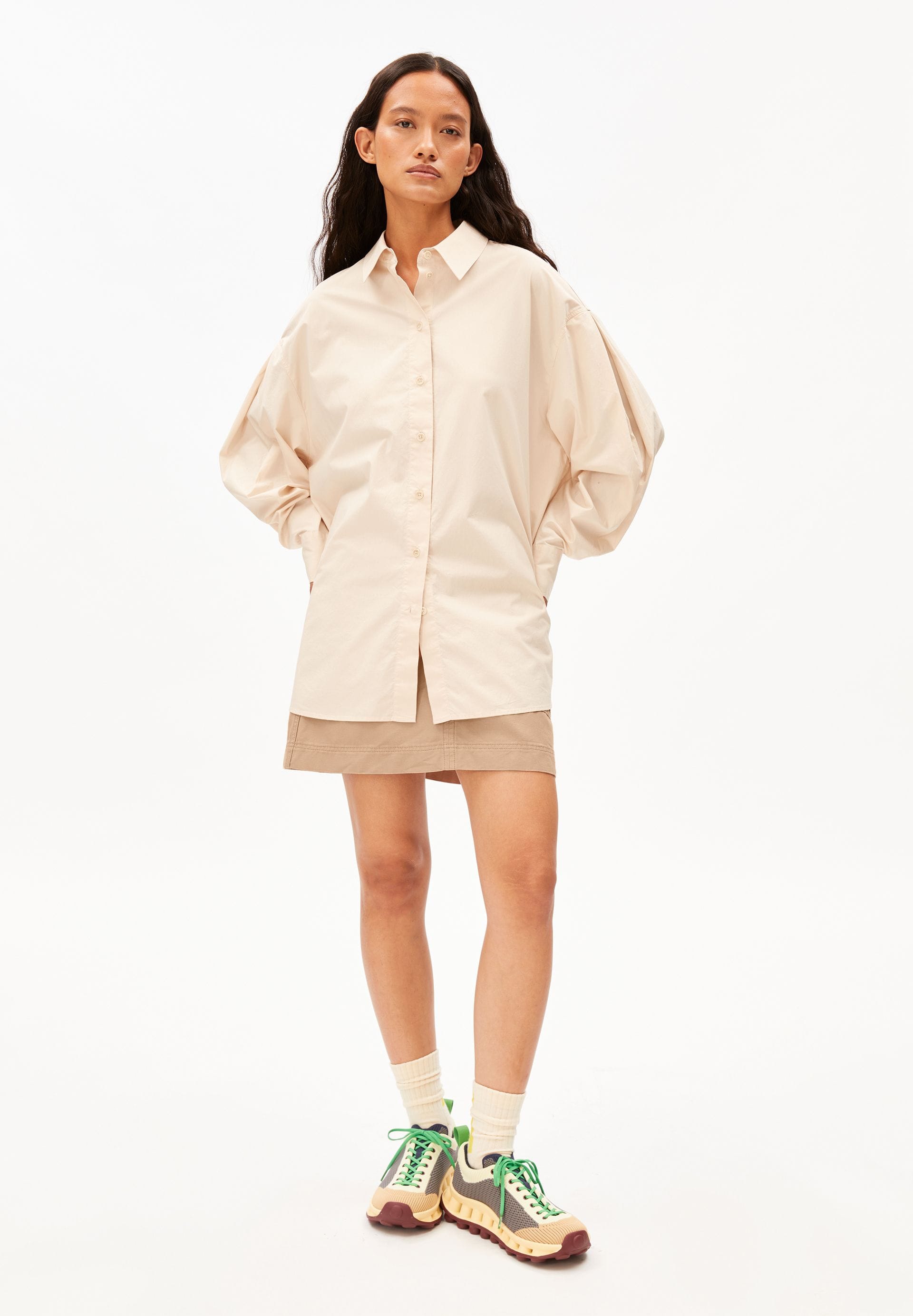 ARMEDANGELS Bekleidung Damen - Oberteil Oberteil BARREL SLEEVE POPLIN