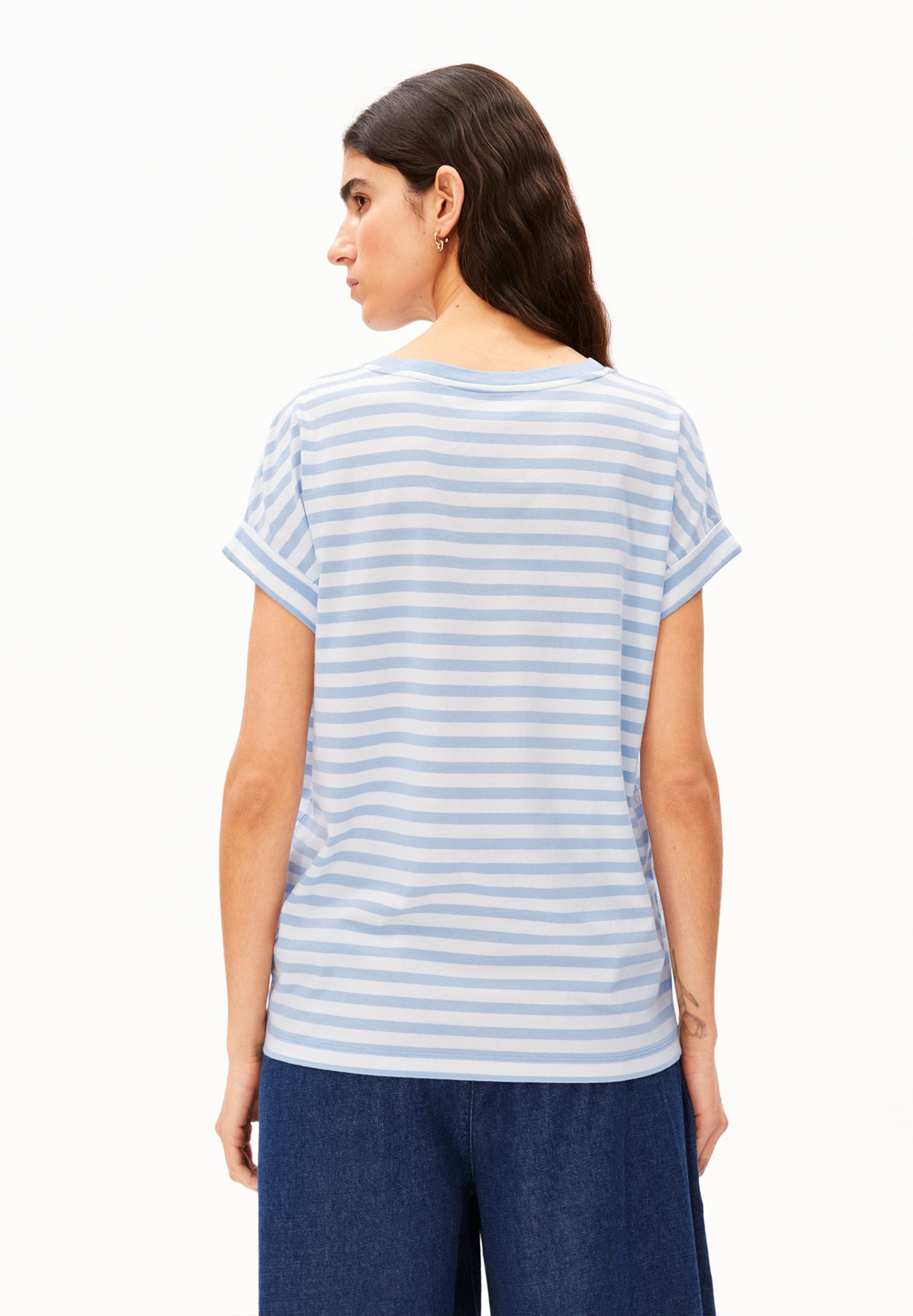 ARMEDANGELS Bekleidung Damen - Oberteil Oberteil Idaara Stripe T-Shirt