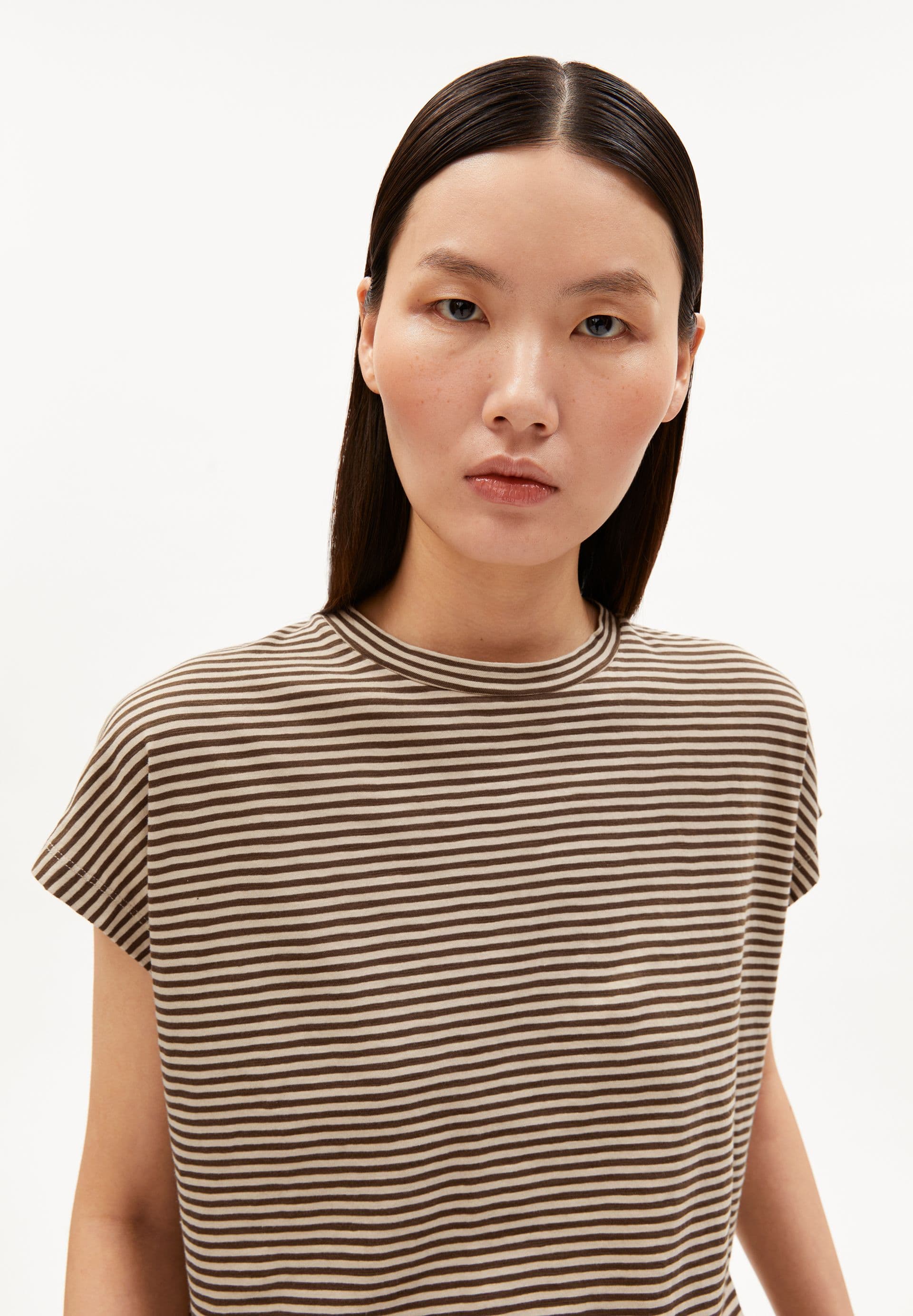 ARMEDANGELS Bekleidung Damen - Oberteil Oberteil Slub Jersey Stripe T-Shirt