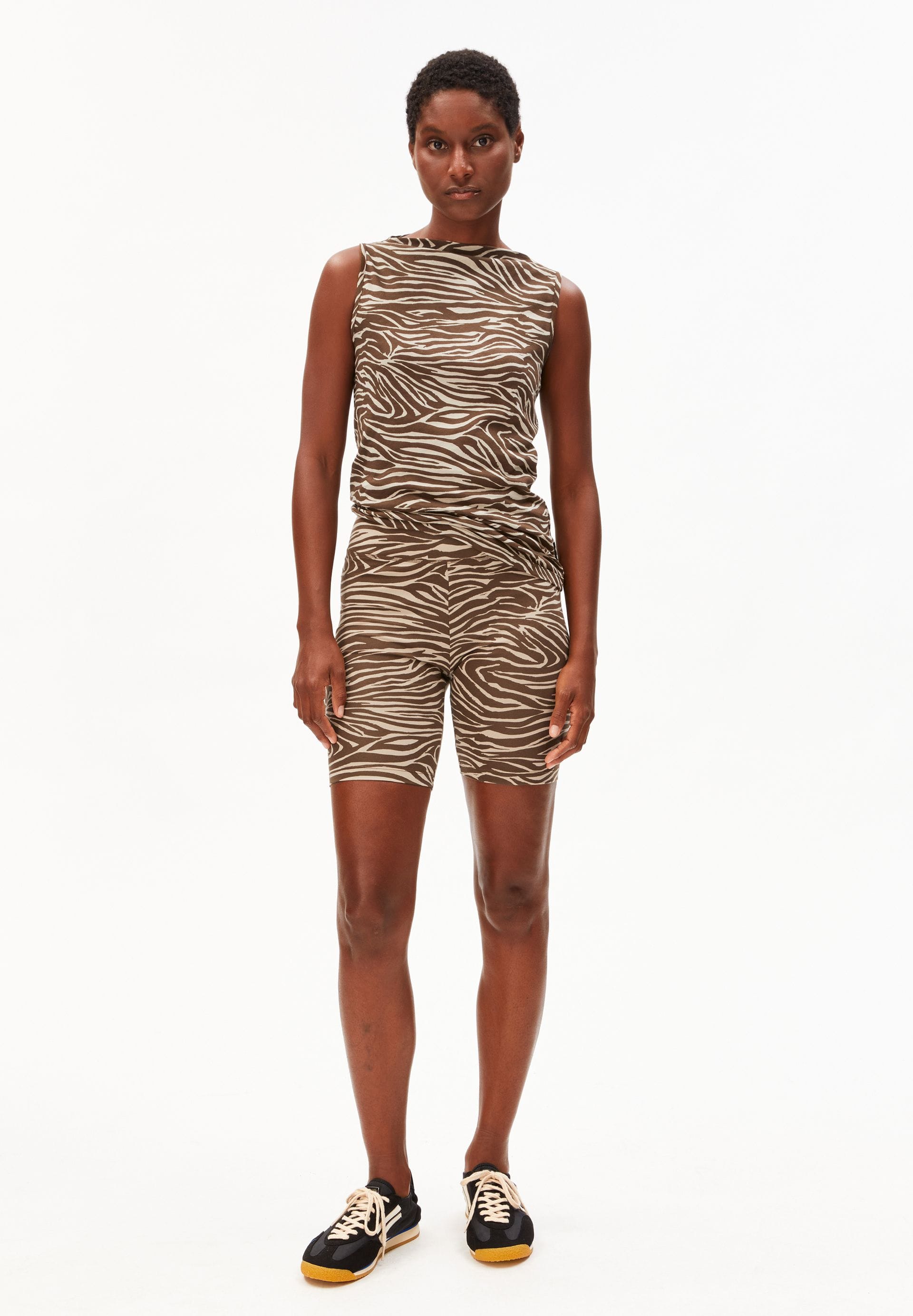 ARMEDANGELS Bekleidung Damen - Oberteil Oberteil Zebra Print Boat Neck Top
