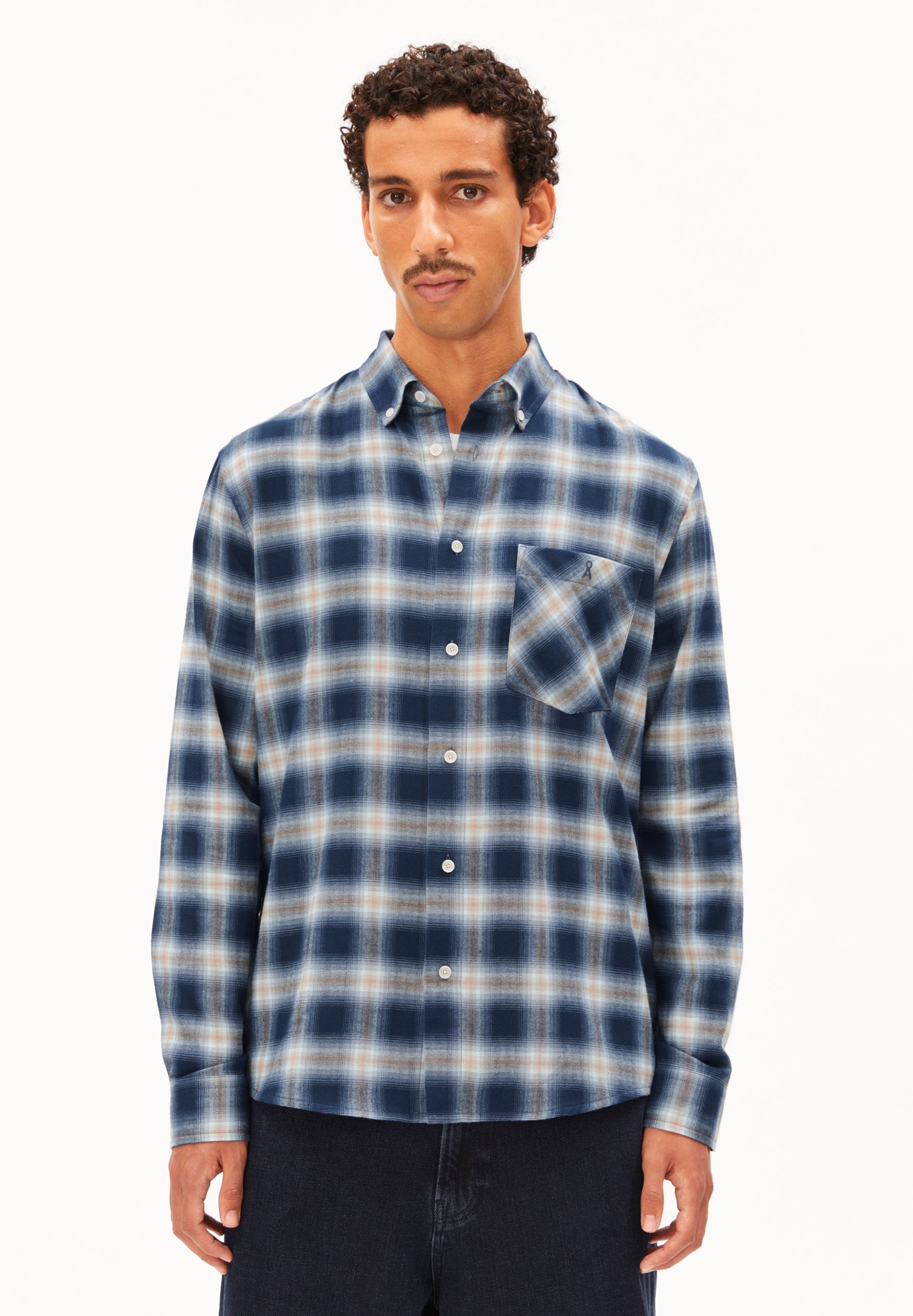 ARMEDANGELS Bekleidung Herren - Oberteil Oberteil Cotton Check LS Short