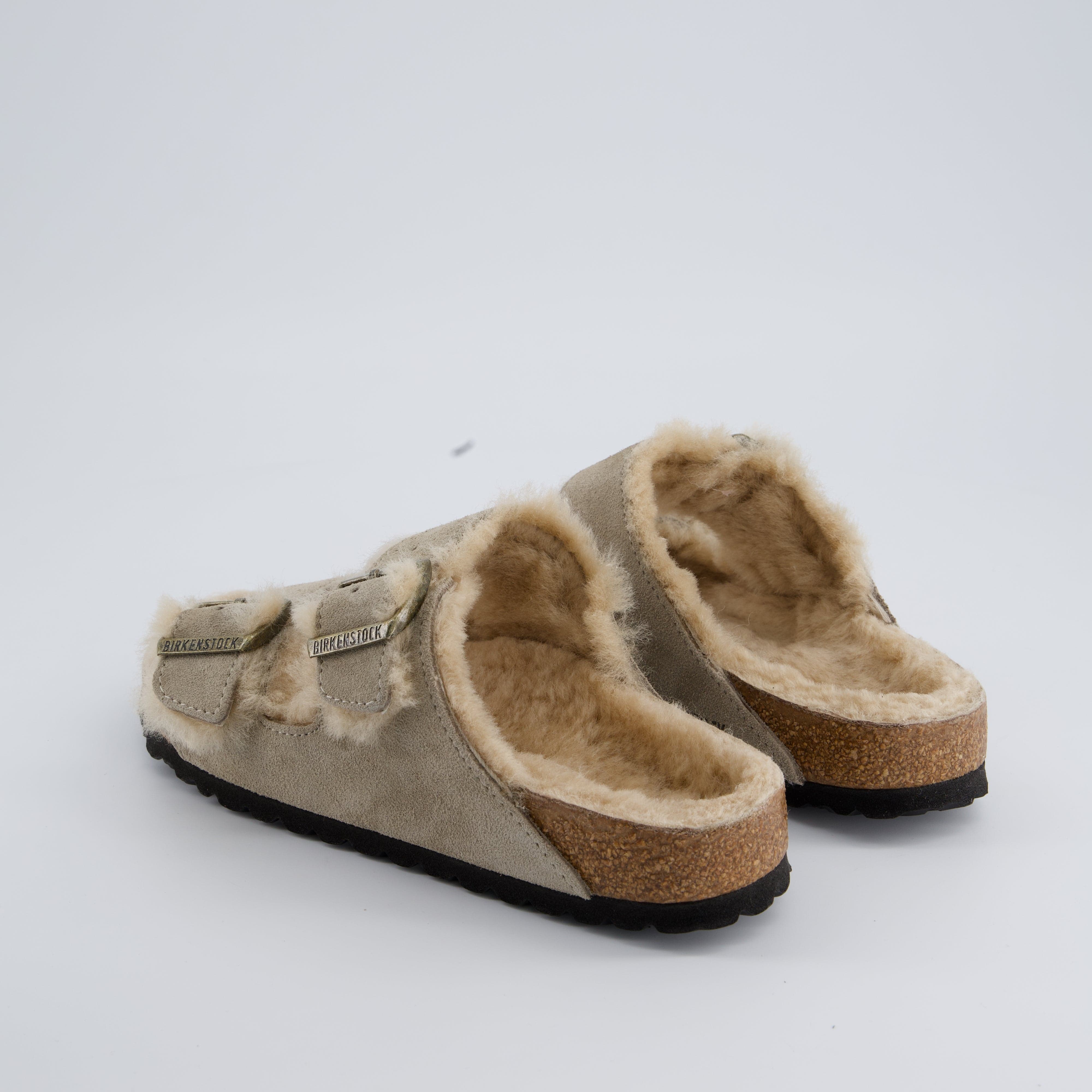 BIRKENSTOCK Damenschuhe - Hausschuhe Hausschuhe Arizona Shearling Suede Leather/Fur