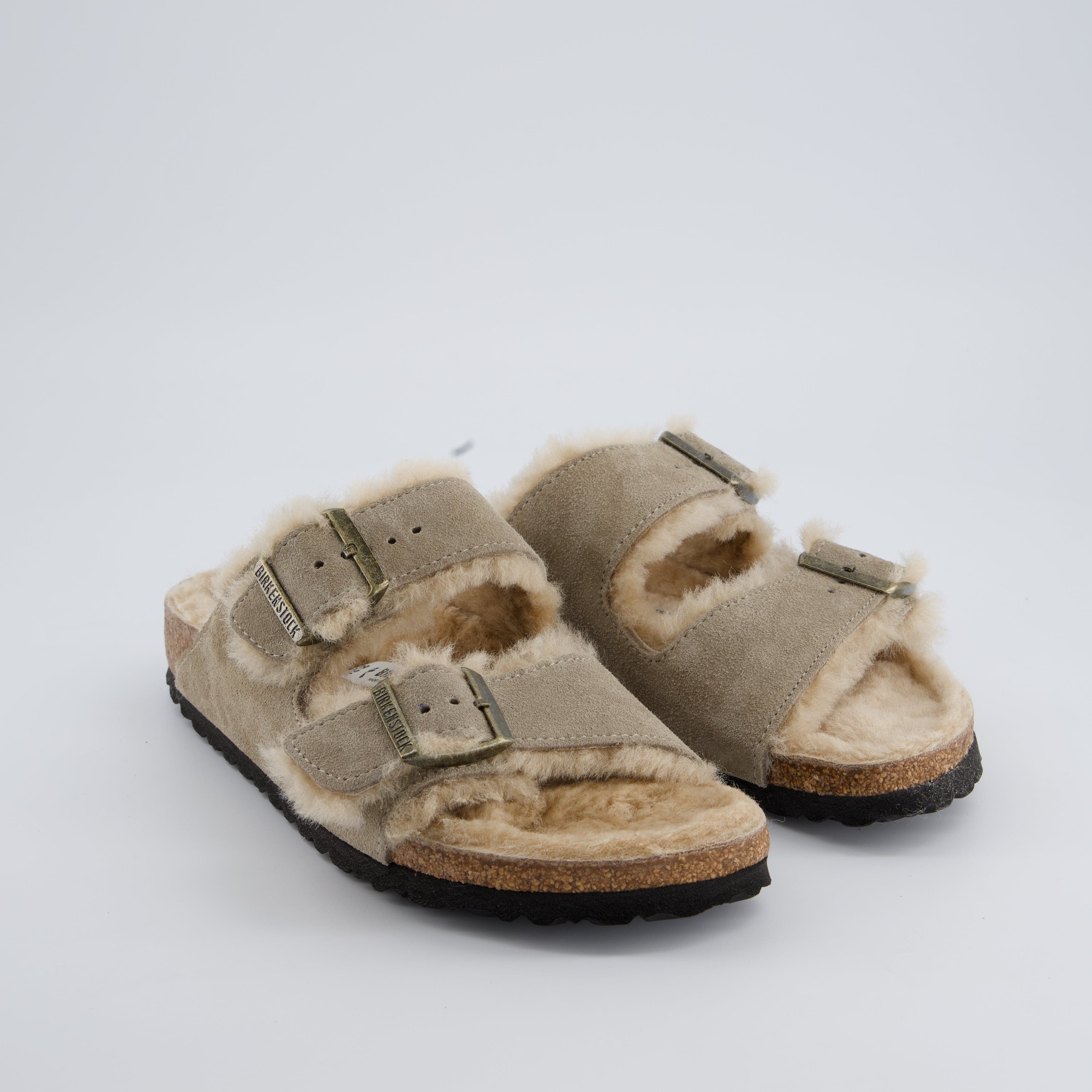 BIRKENSTOCK Damenschuhe - Hausschuhe Hausschuhe Arizona Shearling Suede Leather/Fur