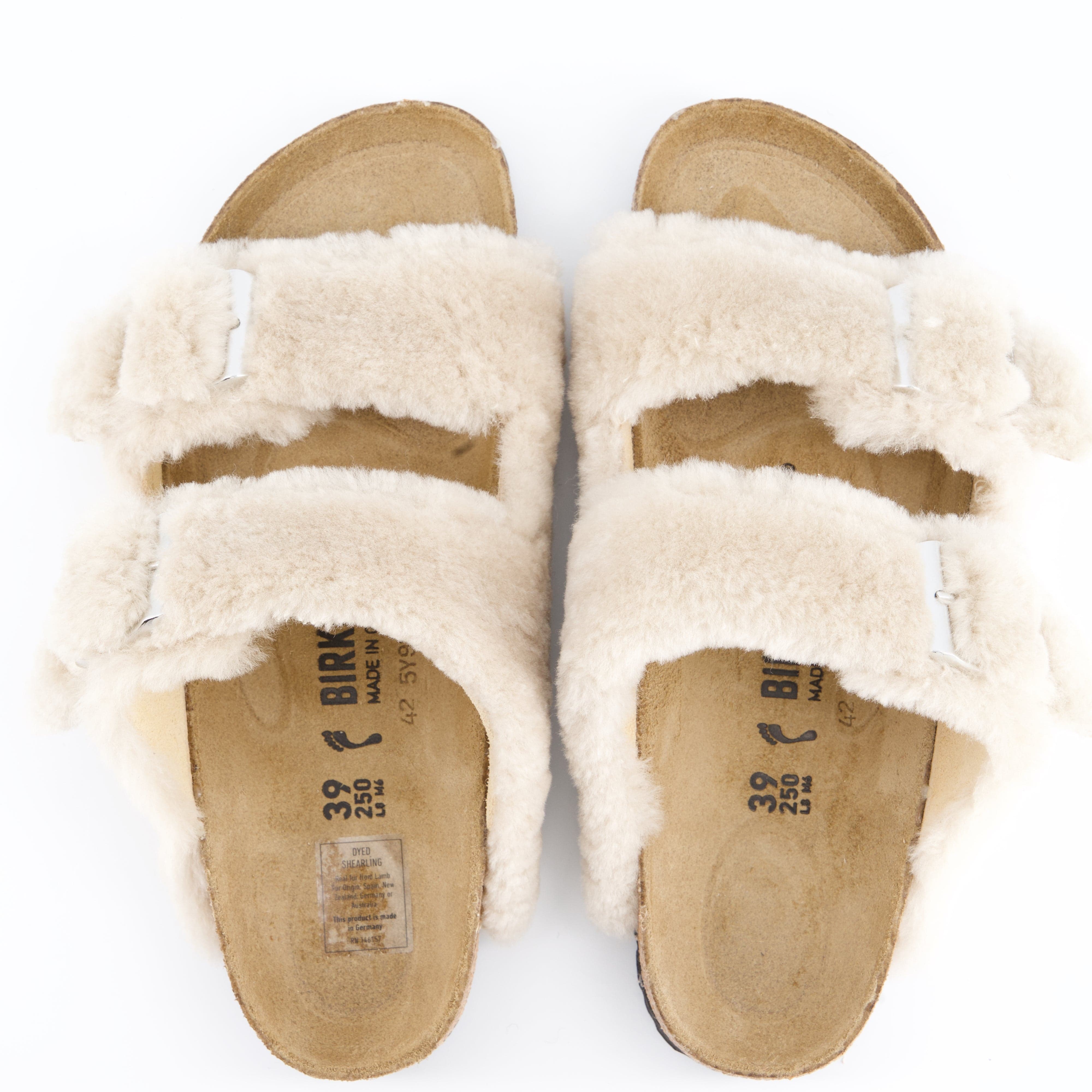 BIRKENSTOCK Damenschuhe - Pantoffel Pantoffel Arizona Shearling Rivet Logo OS Fur(anim