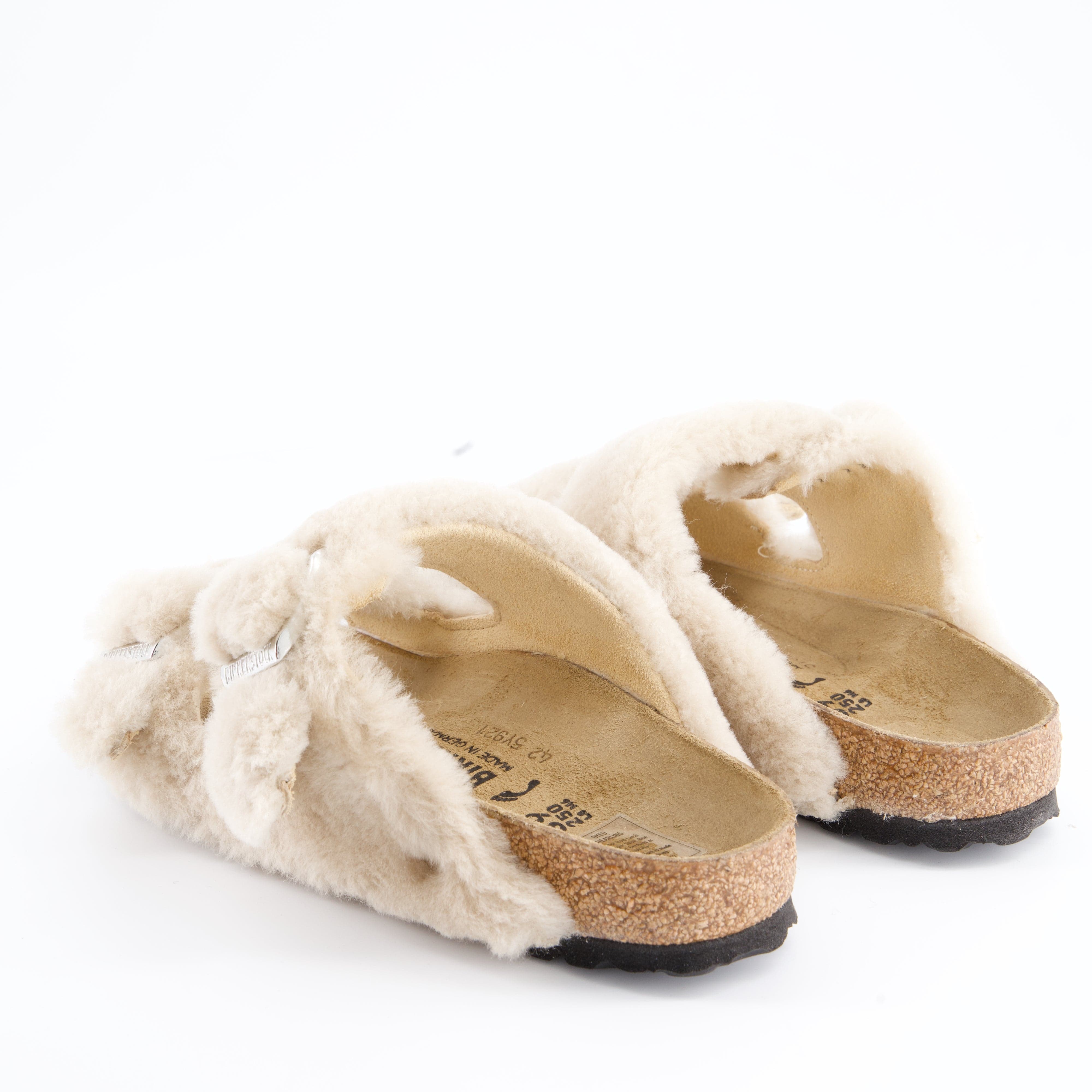 BIRKENSTOCK Damenschuhe - Pantoffel Pantoffel Arizona Shearling Rivet Logo OS Fur(anim