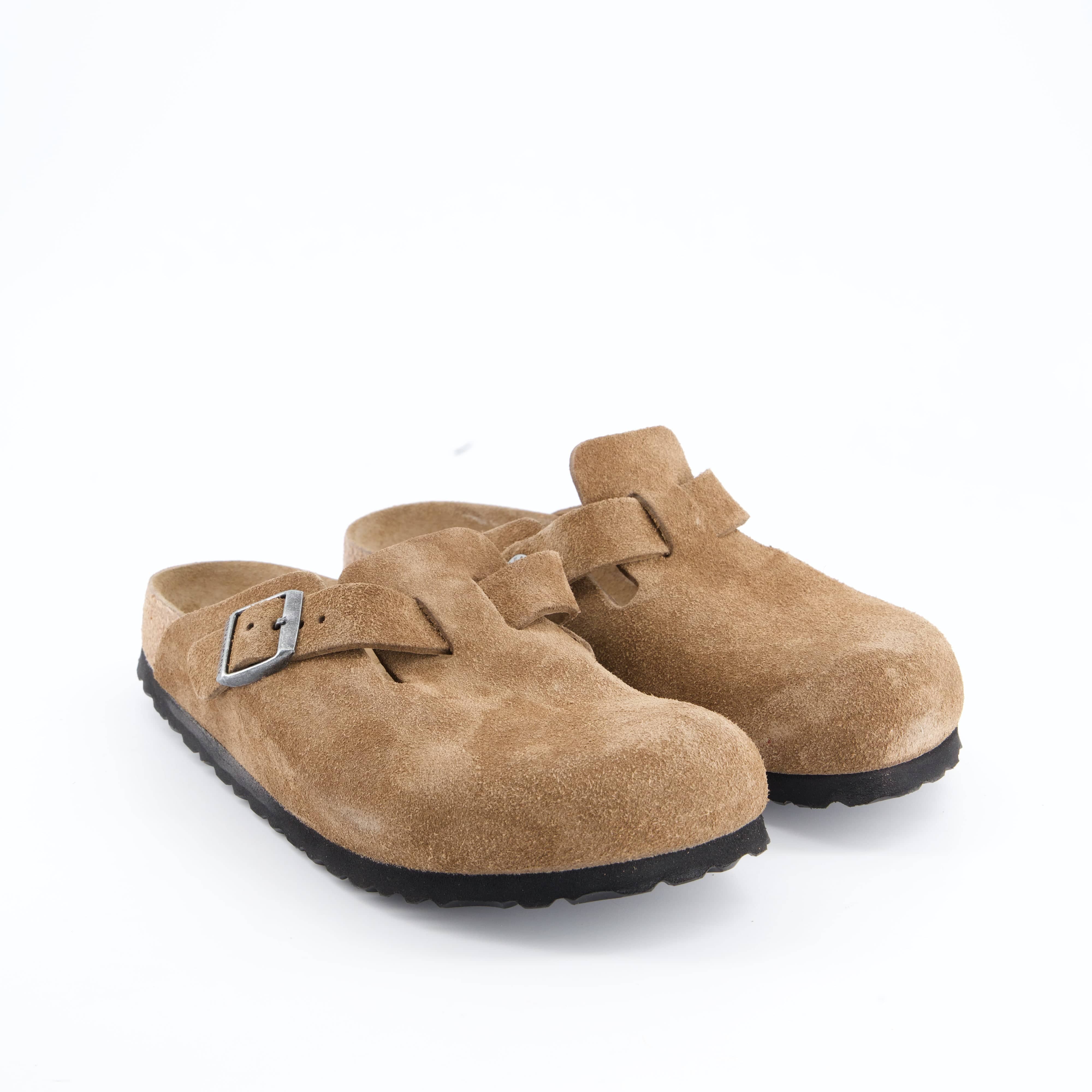 BIRKENSTOCK Damenschuhe - Pantoffel Pantoffel Boston SFB Suede