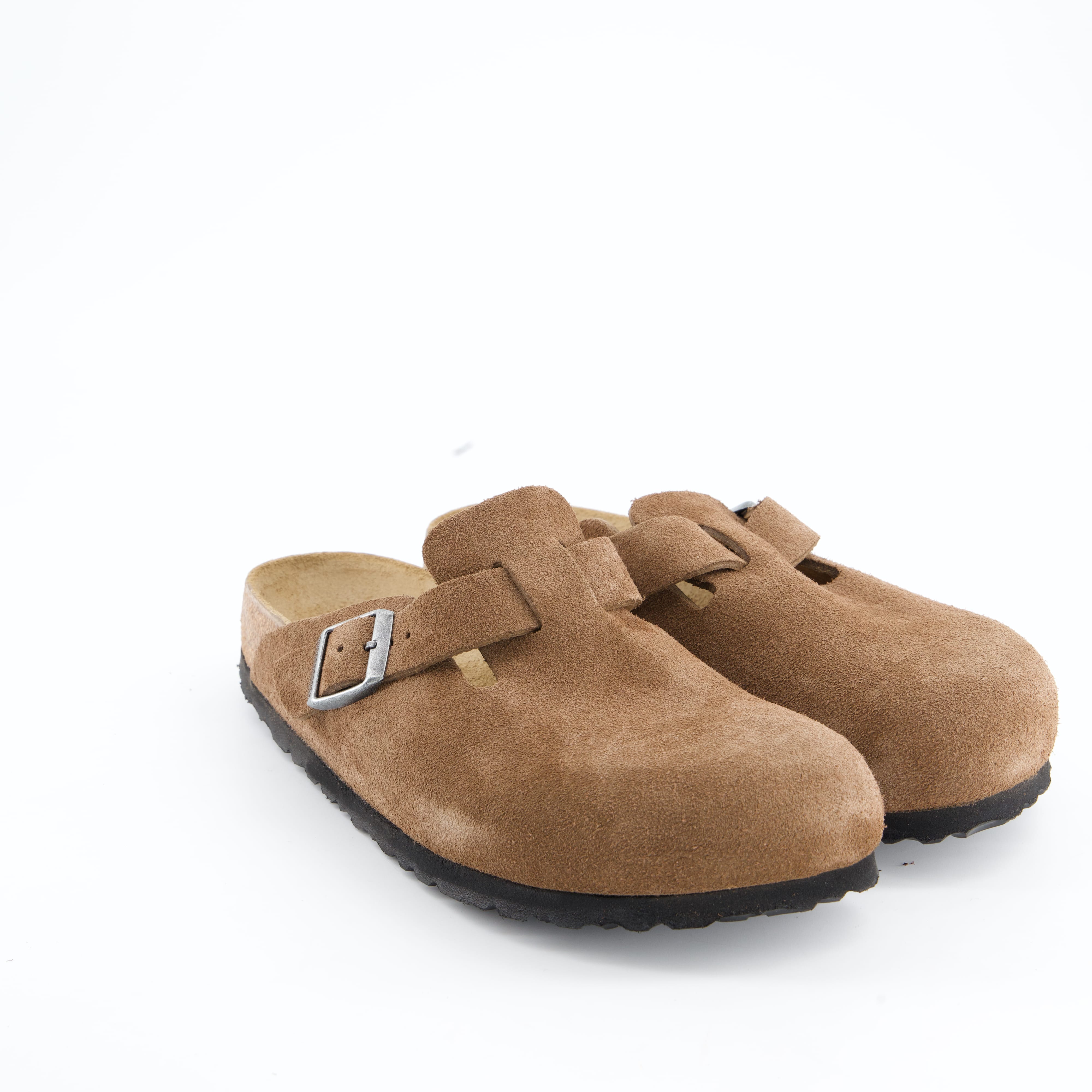 BIRKENSTOCK Damenschuhe - Pantoffel Pantoffel Boston Suede Leather Unisex