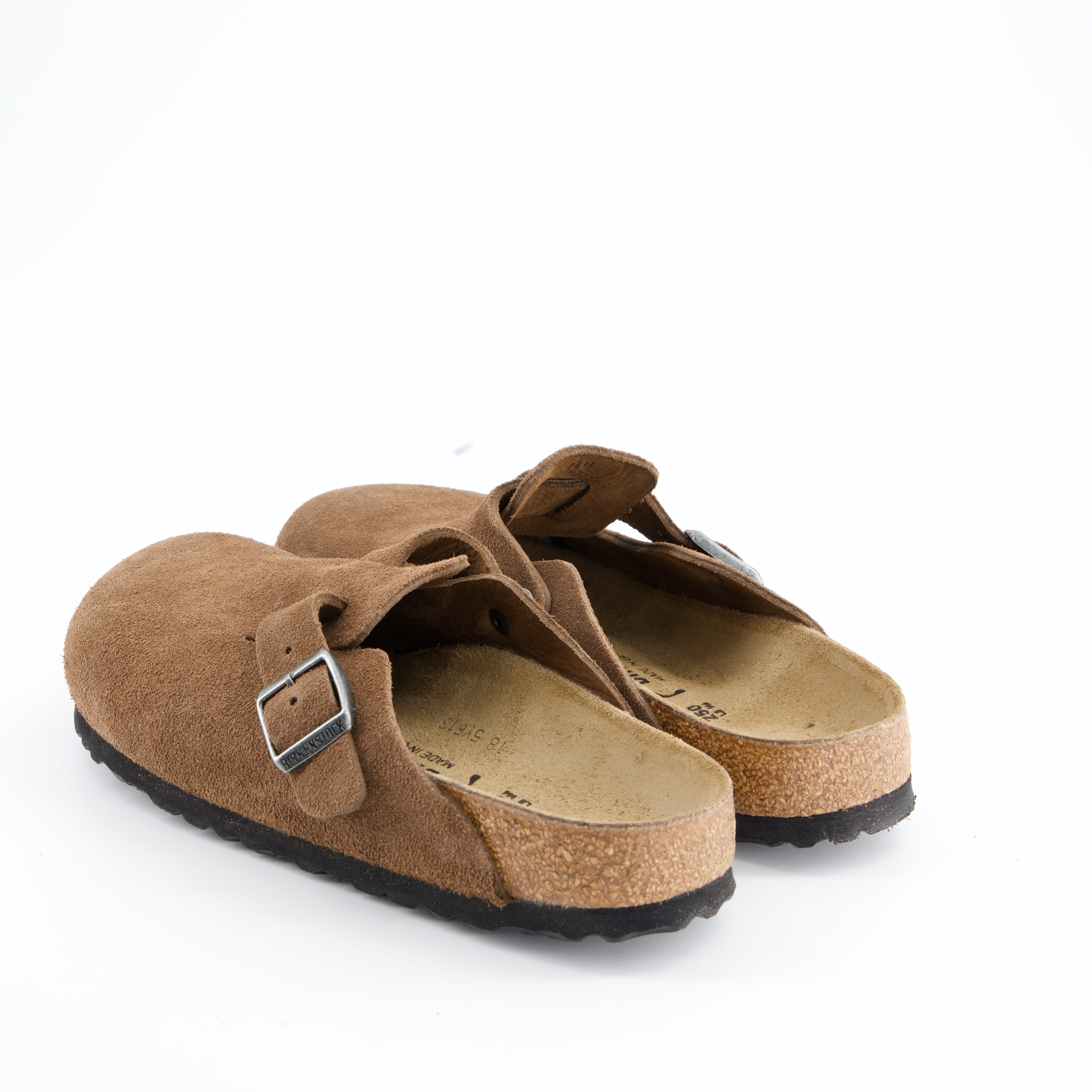 BIRKENSTOCK Damenschuhe - Pantoffel Pantoffel Boston Suede Leather Unisex
