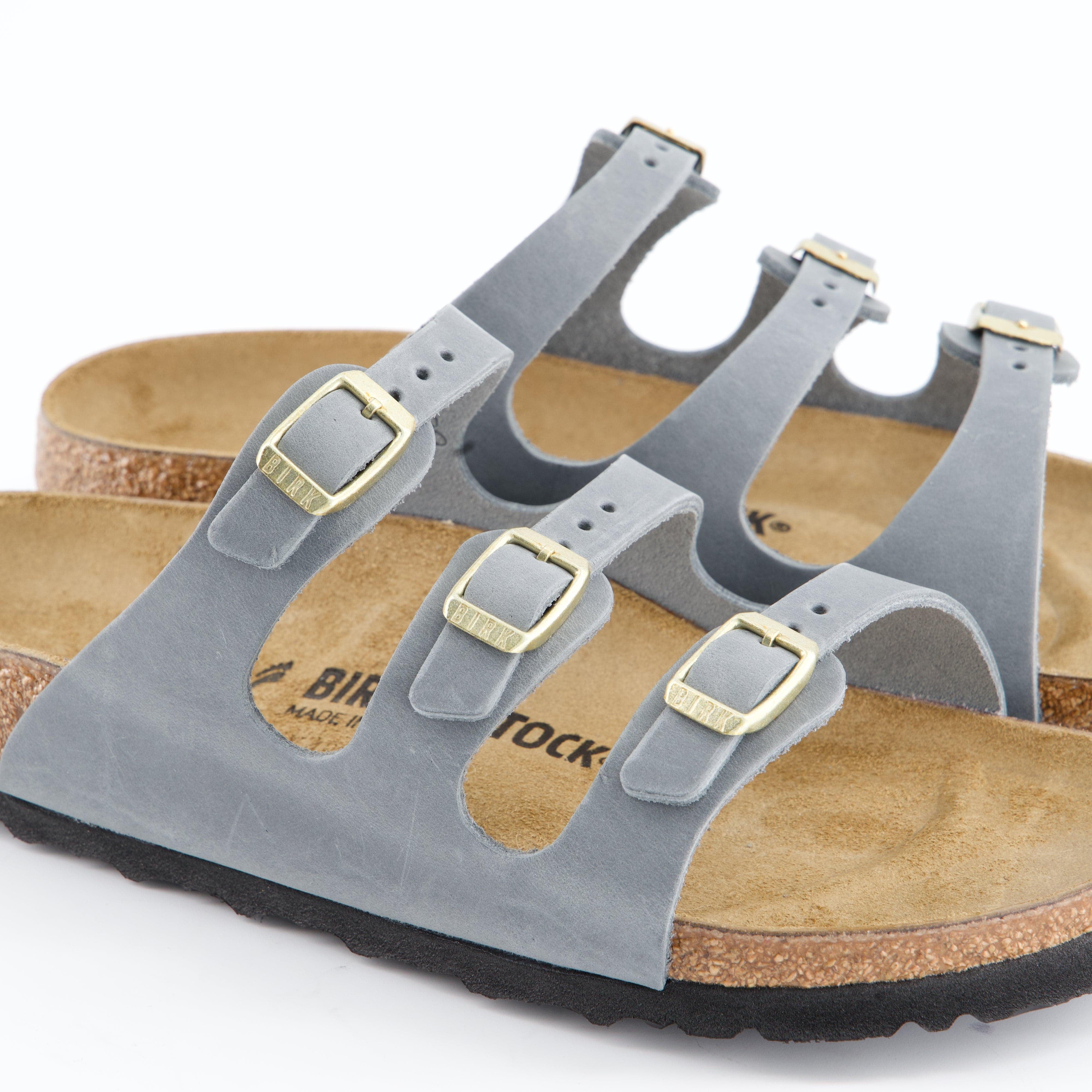BIRKENSTOCK Damenschuhe - Pantoffel Pantoffel Florida BS Natural Leather Oiled