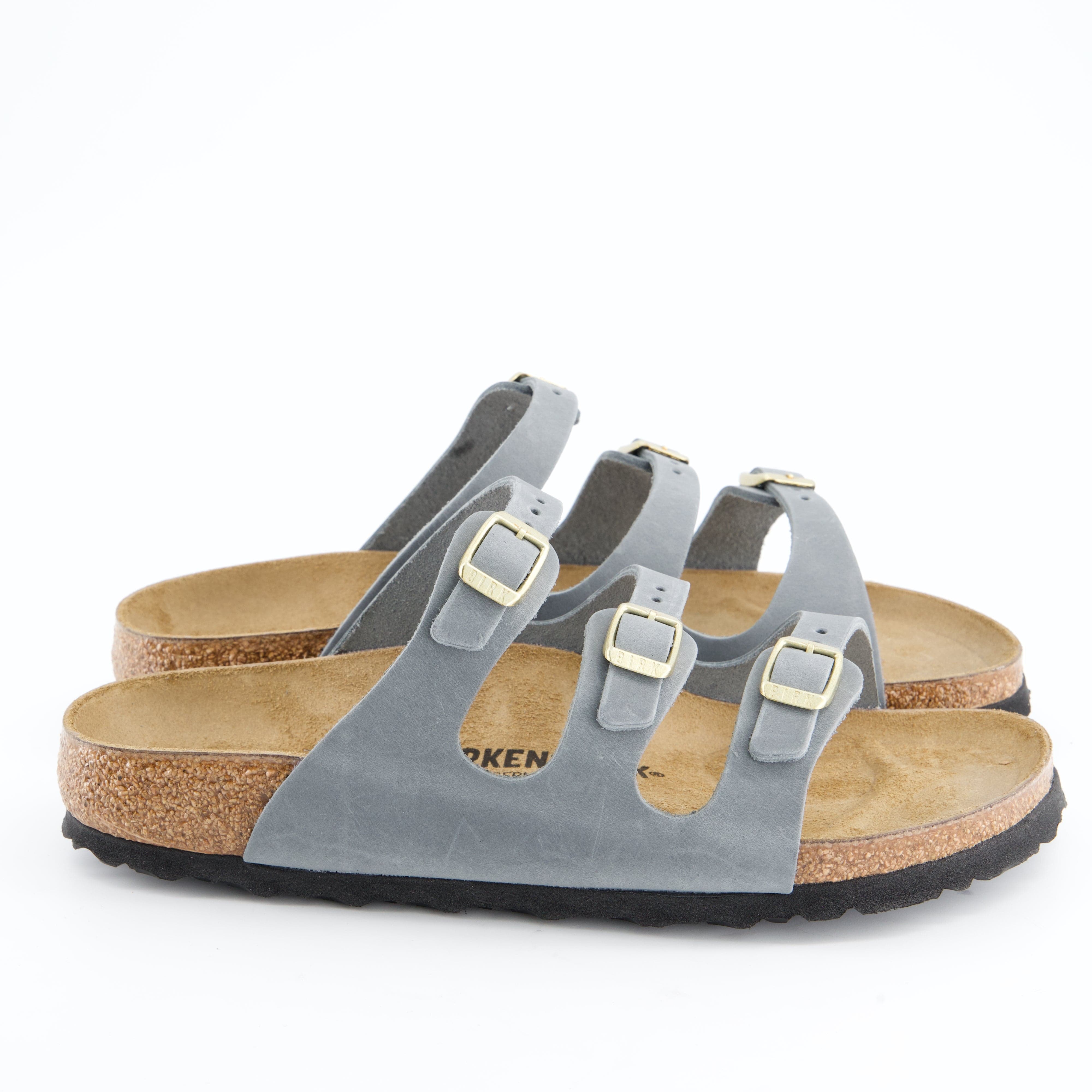 BIRKENSTOCK Damenschuhe - Pantoffel Pantoffel Florida BS Natural Leather Oiled