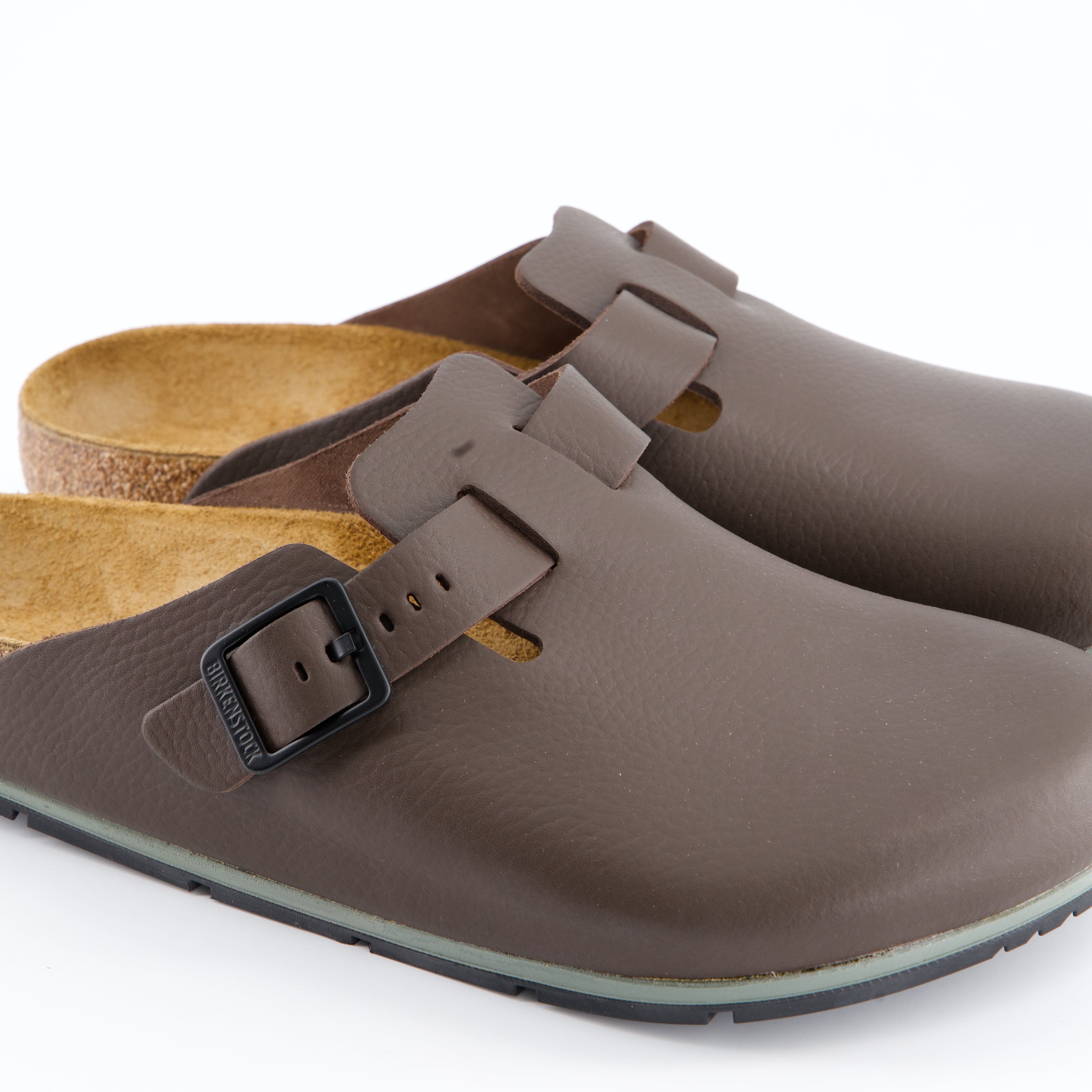 BIRKENSTOCK Herrenschuh - Hausschuh Hausschuh Boston Pro Natural Leather
