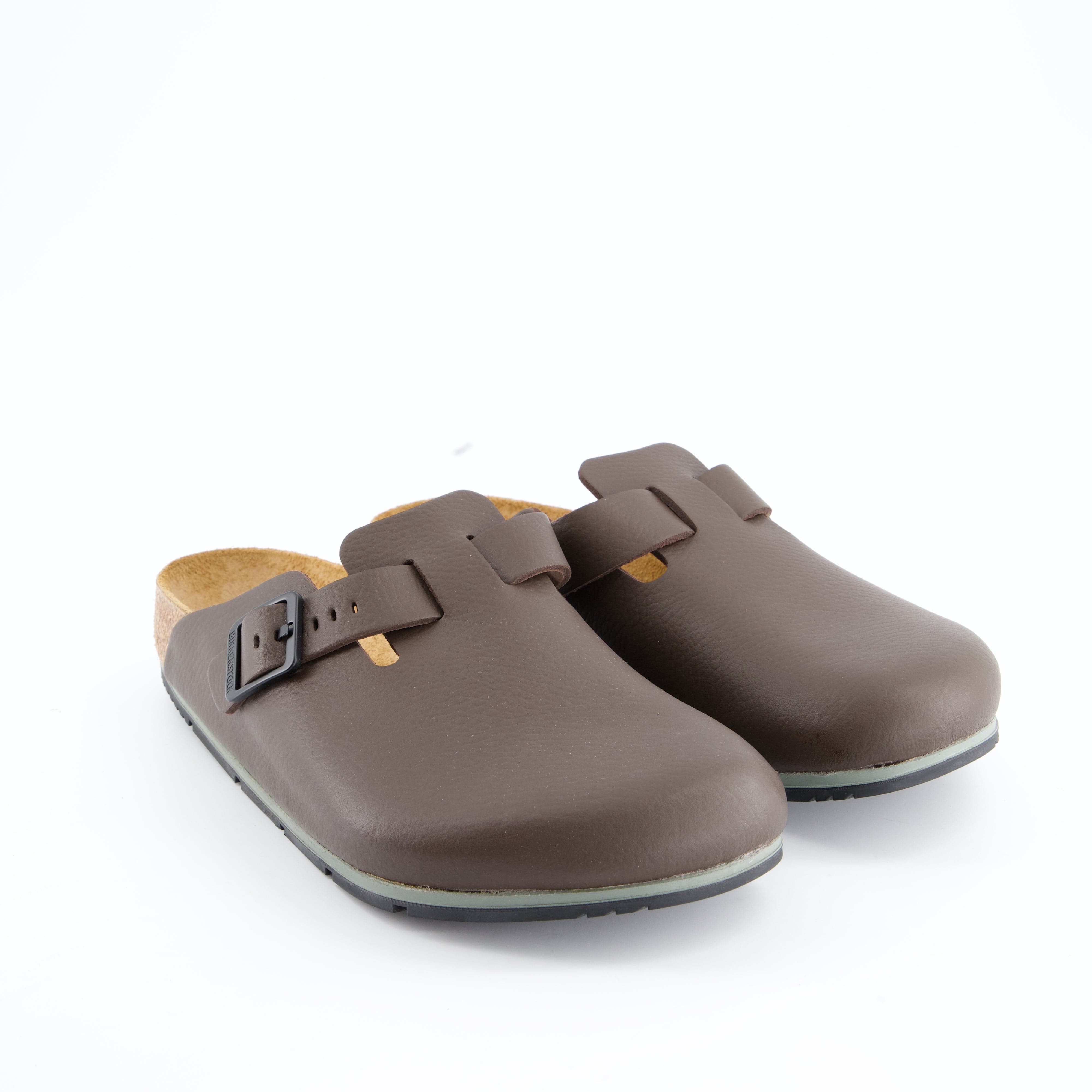 BIRKENSTOCK Herrenschuh - Hausschuh Hausschuh Boston Pro Natural Leather
