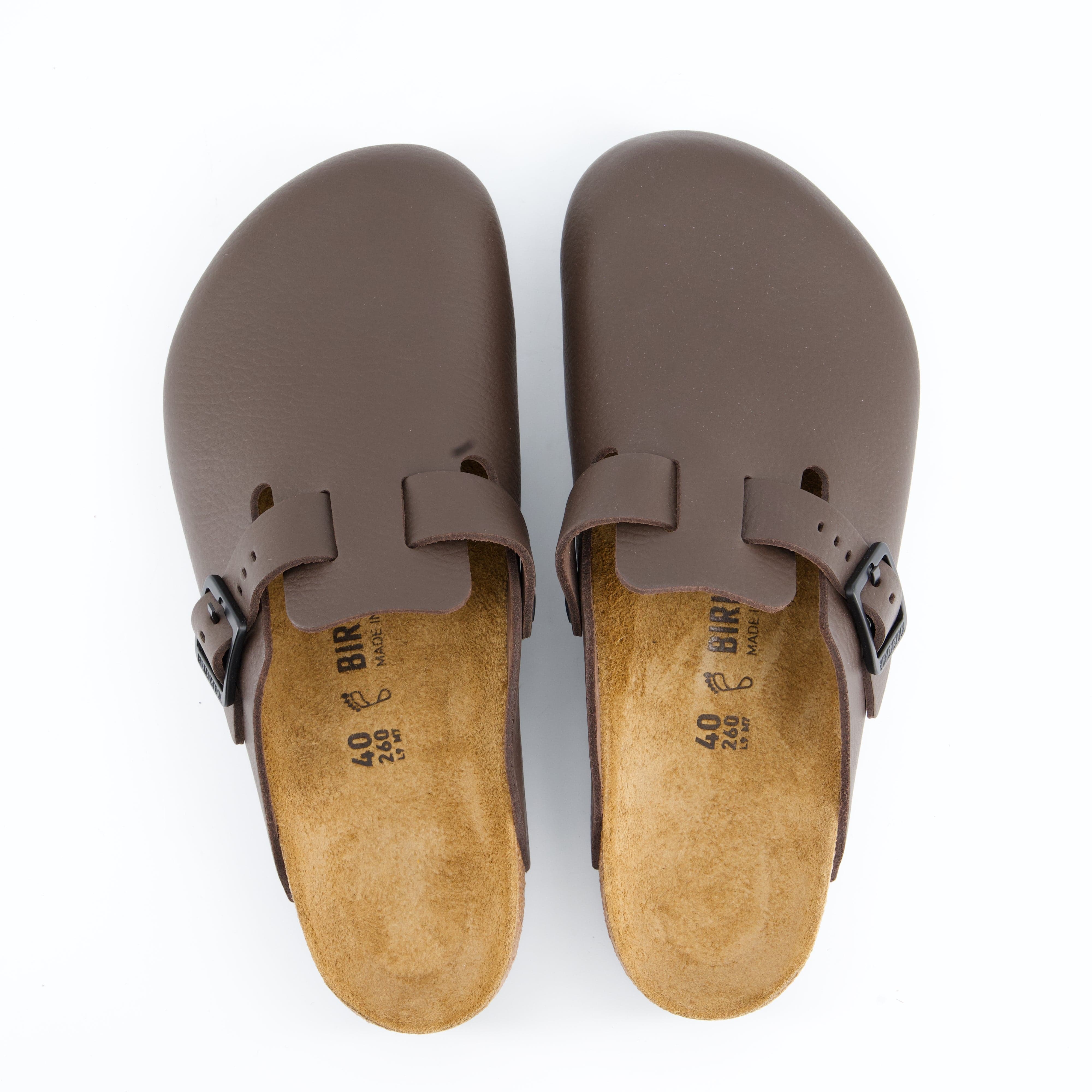 BIRKENSTOCK Herrenschuh - Hausschuh Hausschuh Boston Pro Natural Leather