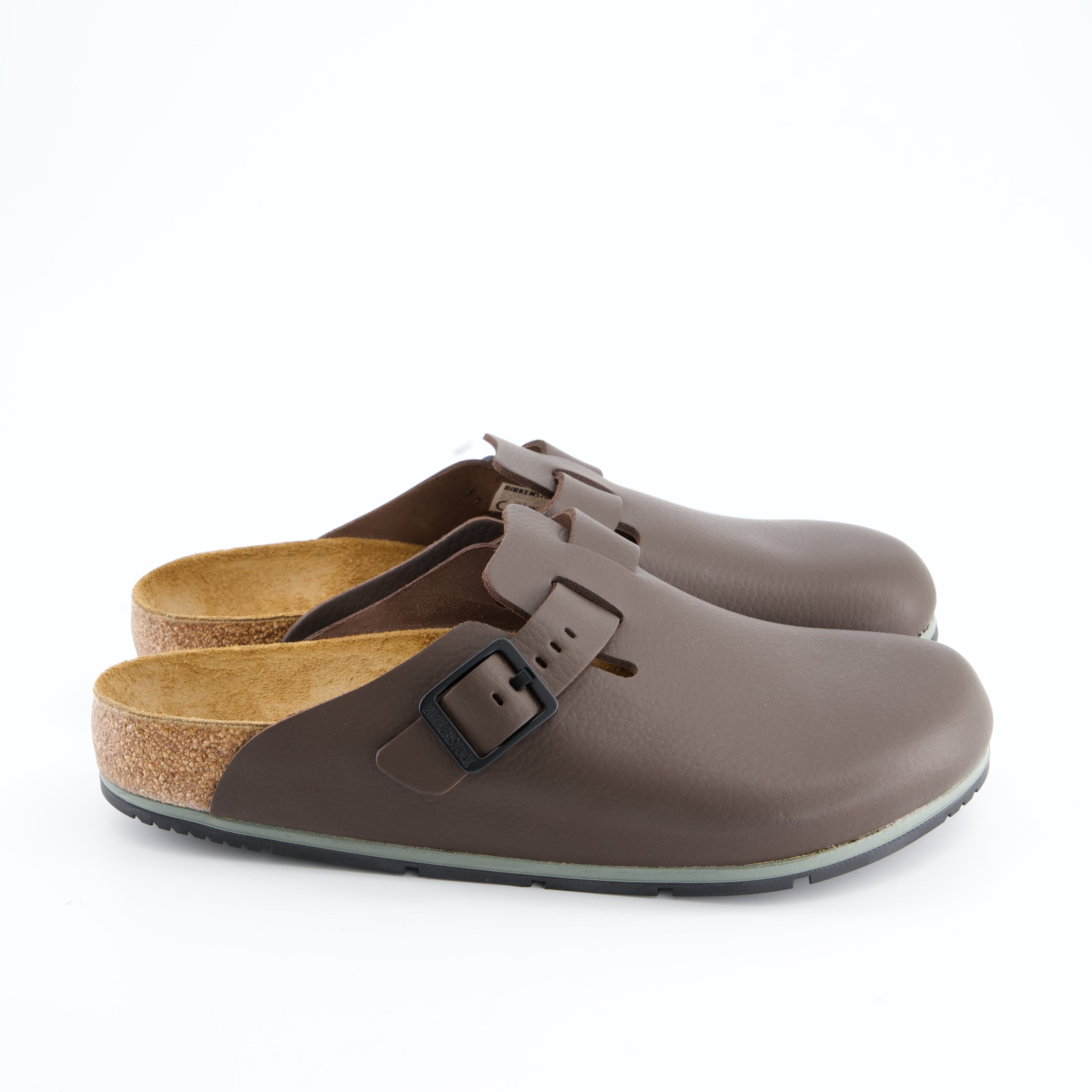 BIRKENSTOCK Herrenschuh - Hausschuh Hausschuh Boston Pro Natural Leather