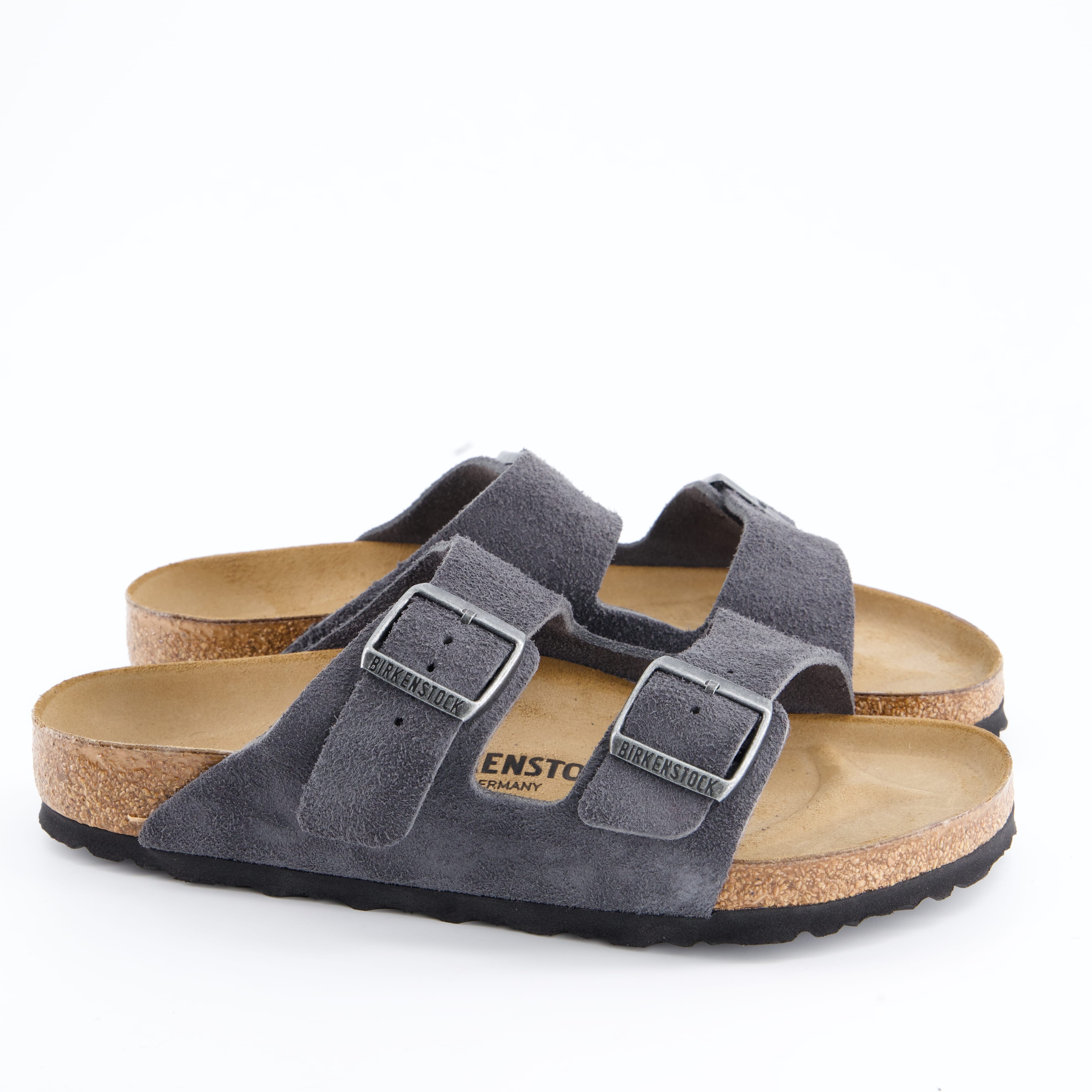 BIRKENSTOCK Herrenschuh - Pantoffel Pantoffel Arizona Suede Leather