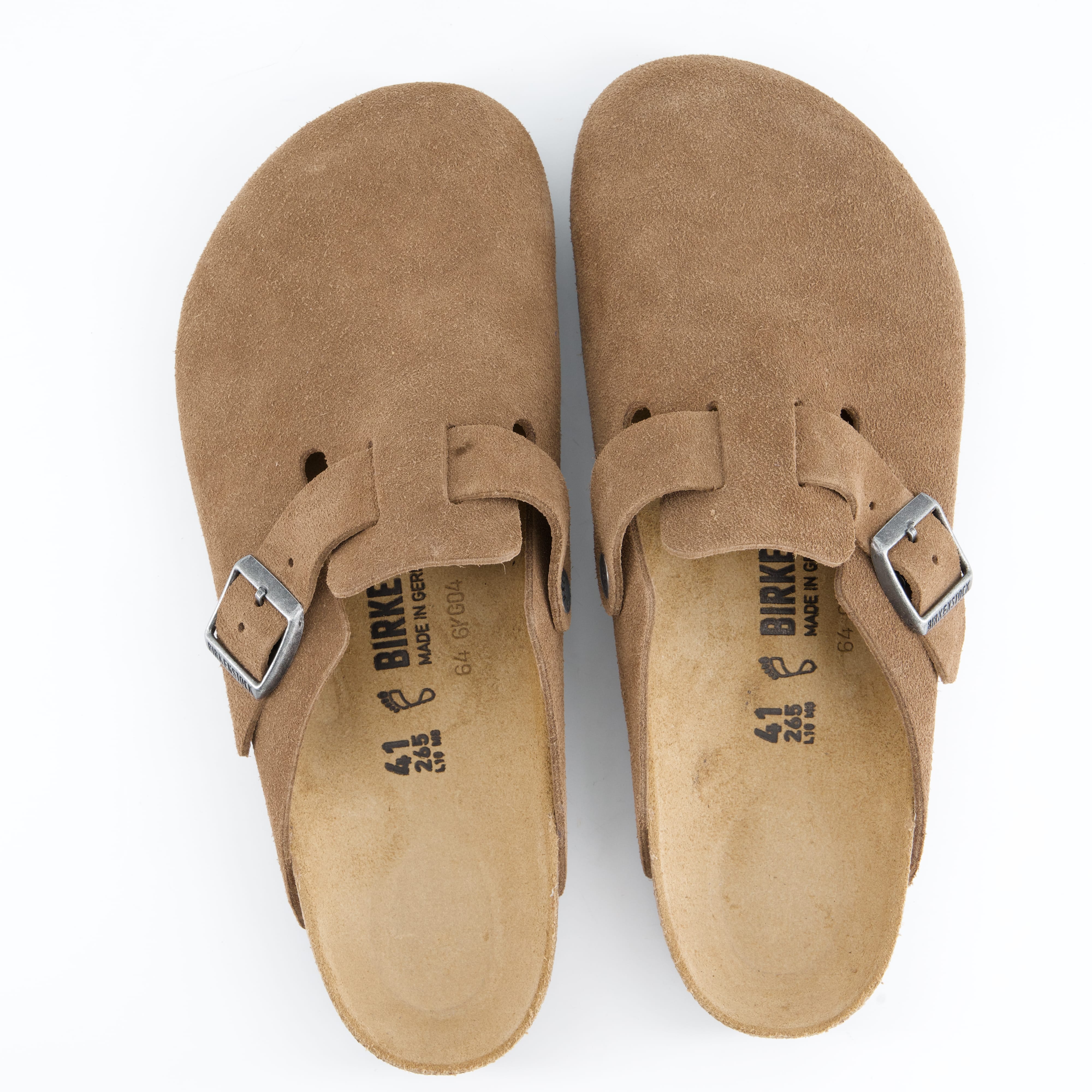 BIRKENSTOCK Herrenschuh - Pantoffel Pantoffel Boston Suede Leather Unisex