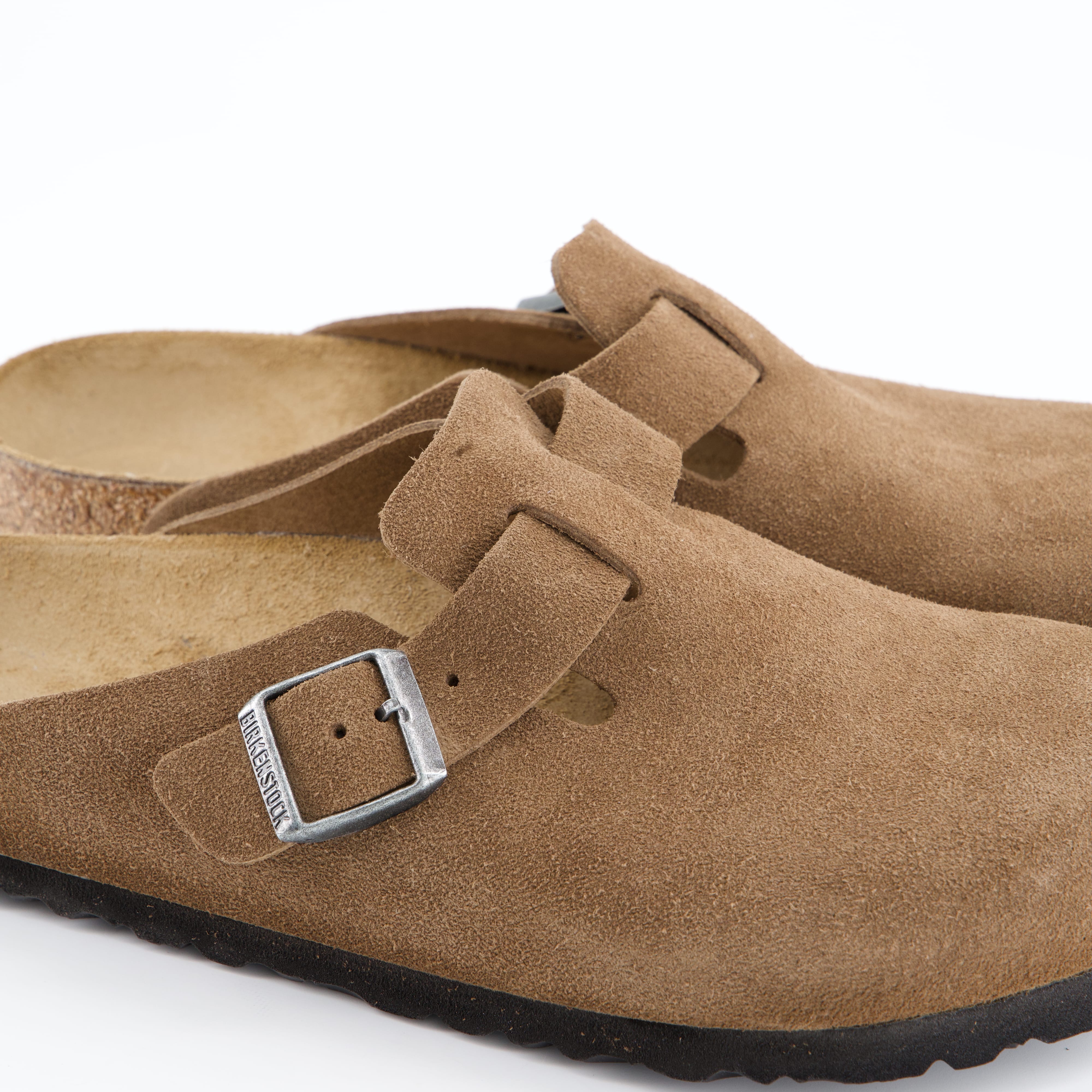 BIRKENSTOCK Herrenschuh - Pantoffel Pantoffel Boston Suede Leather Unisex
