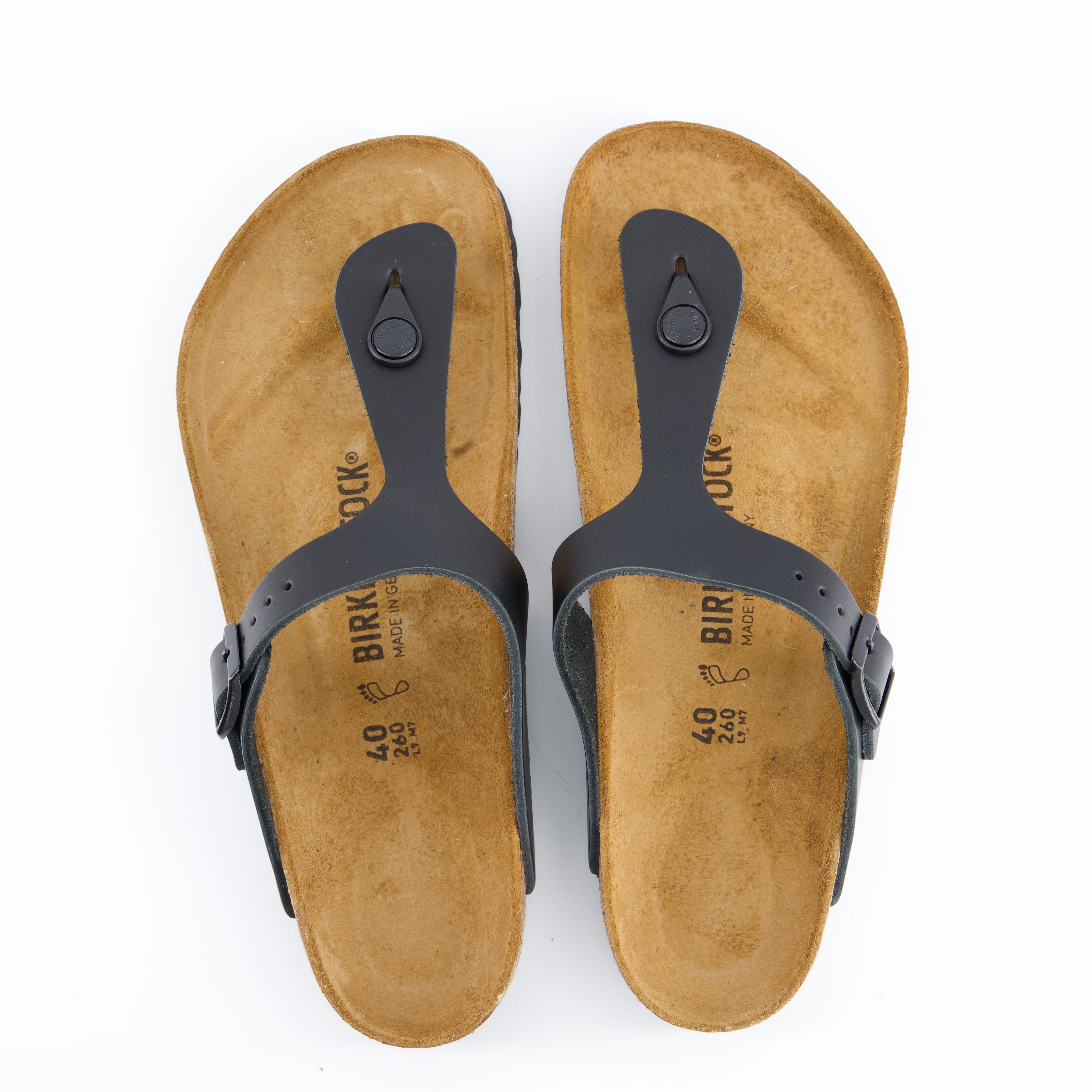 BIRKENSTOCK Herrenschuh - Pantoffel Pantoffel Gizeh BS Natural Leather